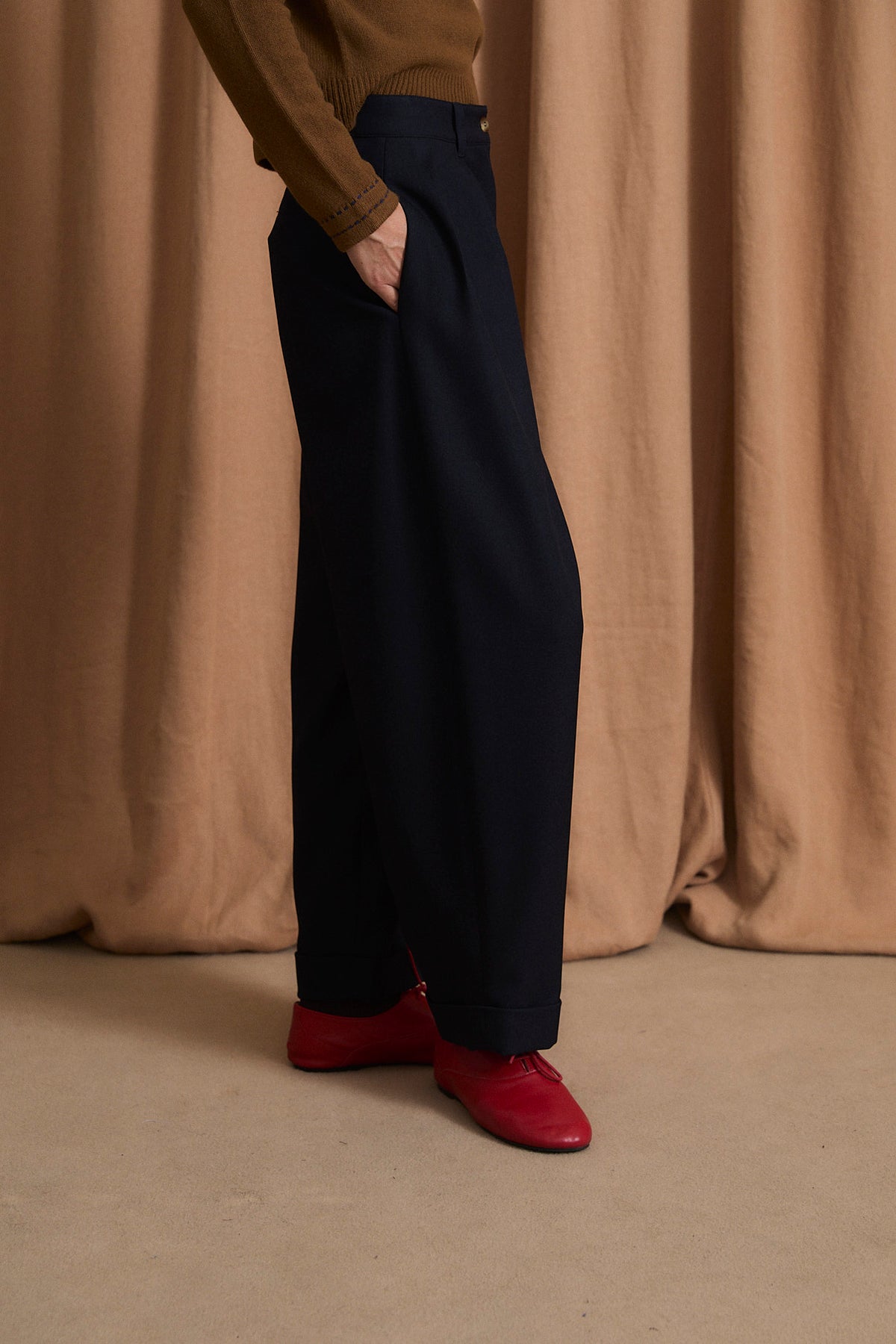 MAR CHINO NAVY TROUSERS