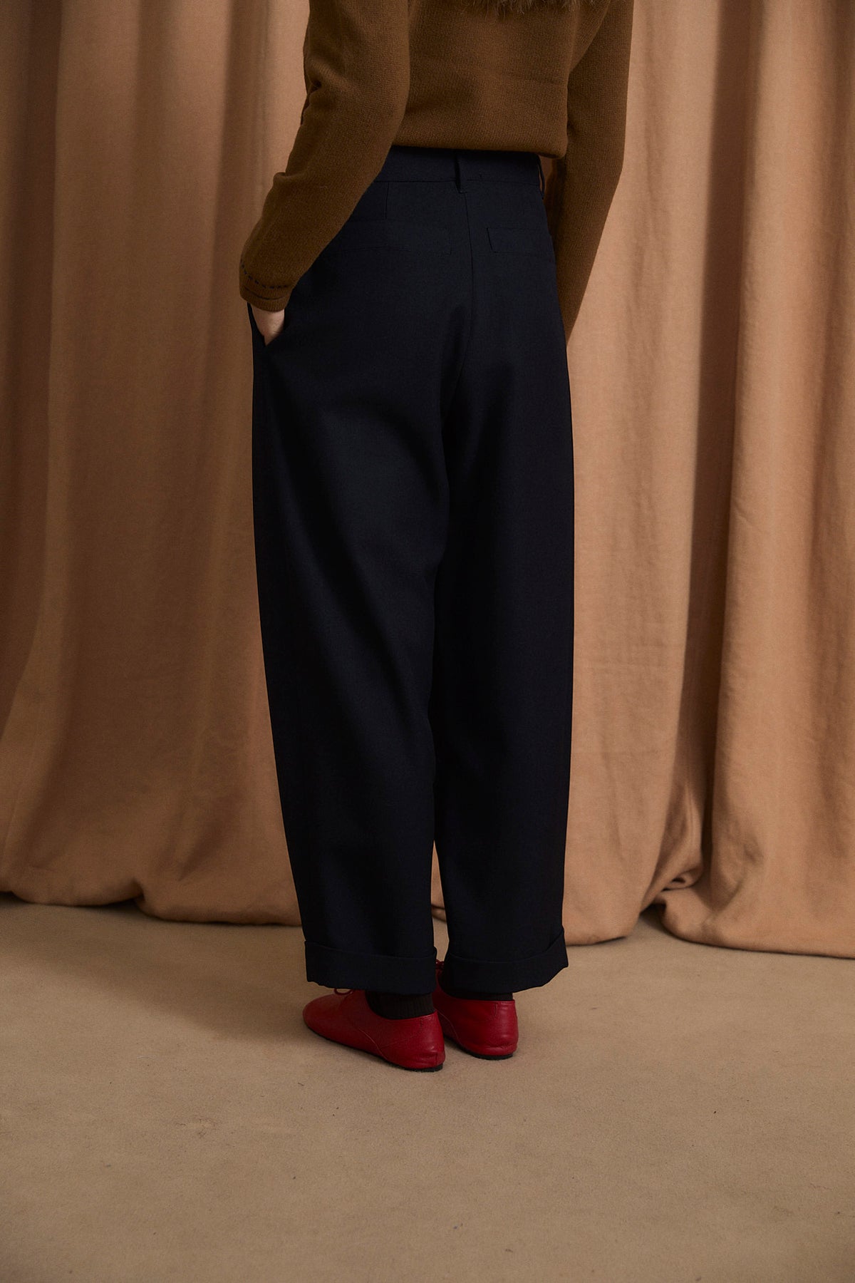 MAR CHINO NAVY TROUSERS
