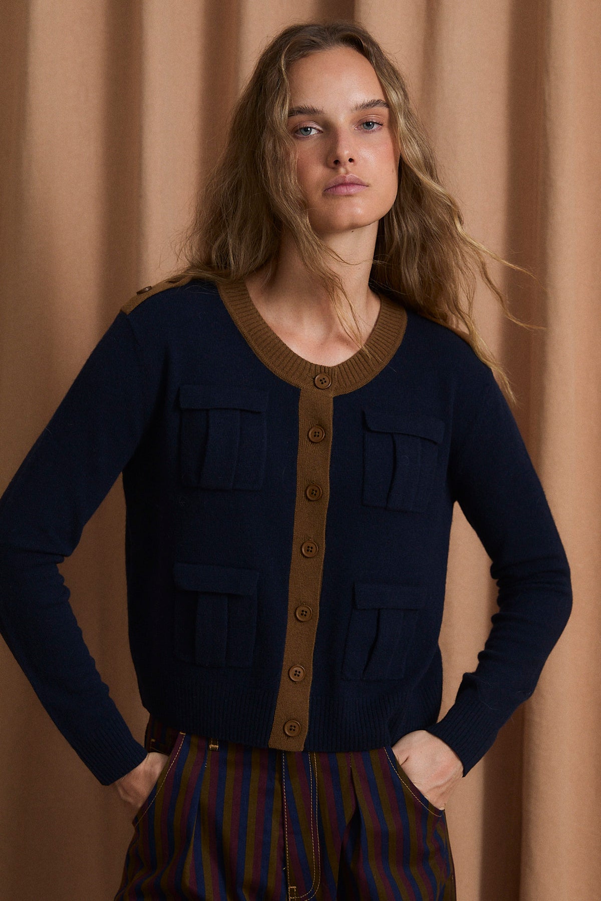 CHAQUETA MILITAR PUNTO MARINO