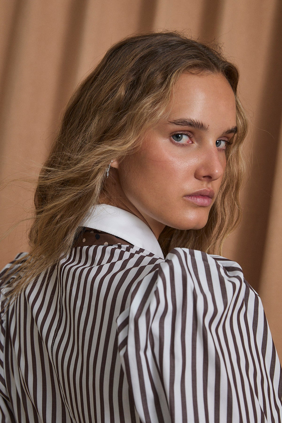 BLUSA PENNY COMBO MARRON