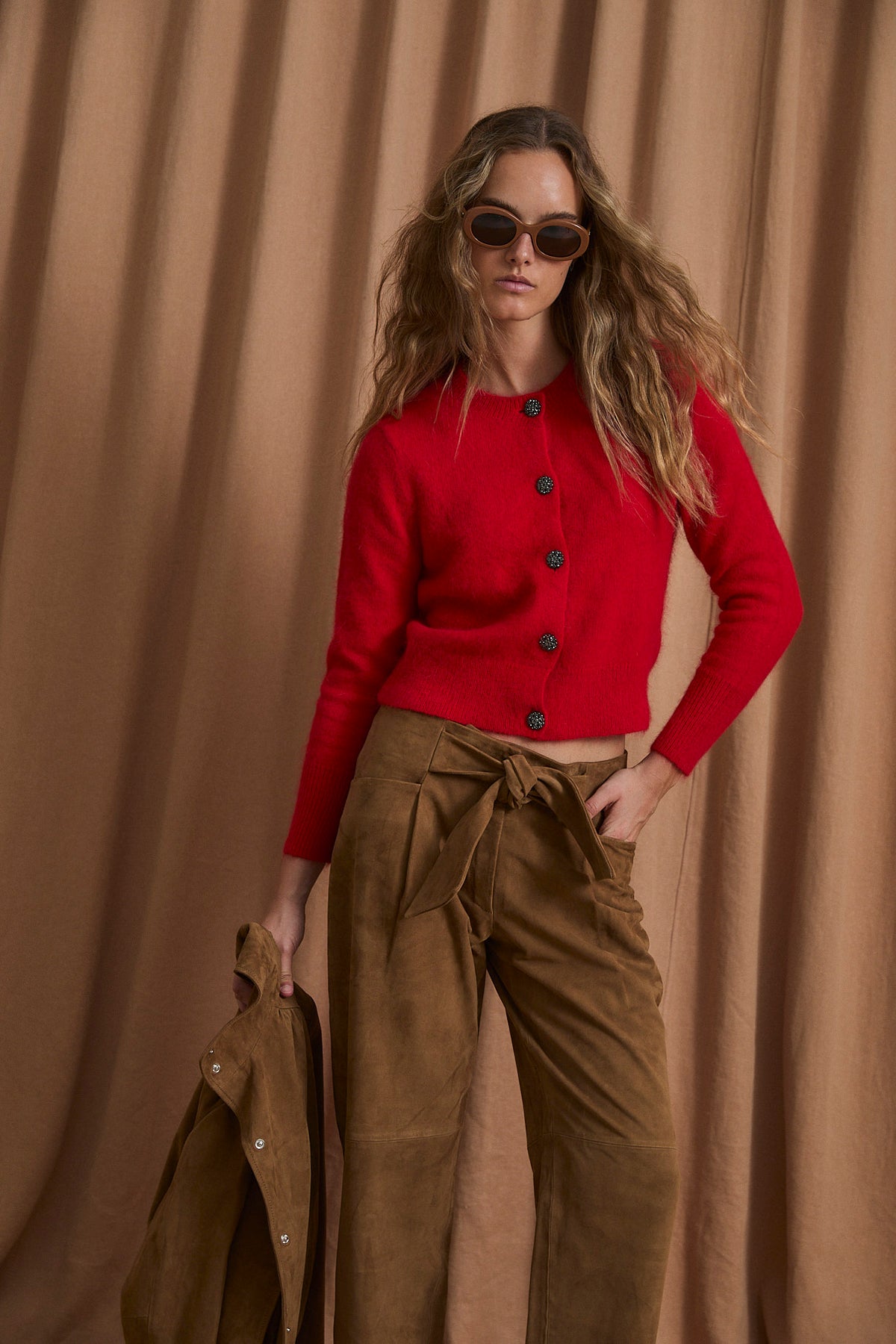 PANTALON LAZO ANTE OCRE