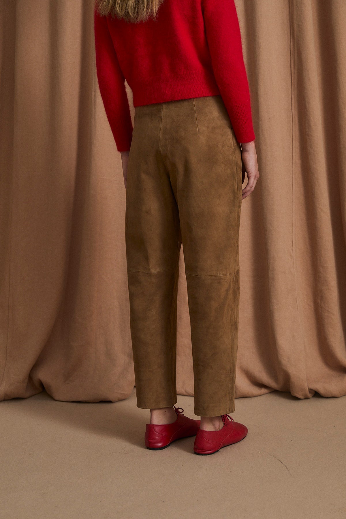 PANTALON LAZO ANTE OCRE
