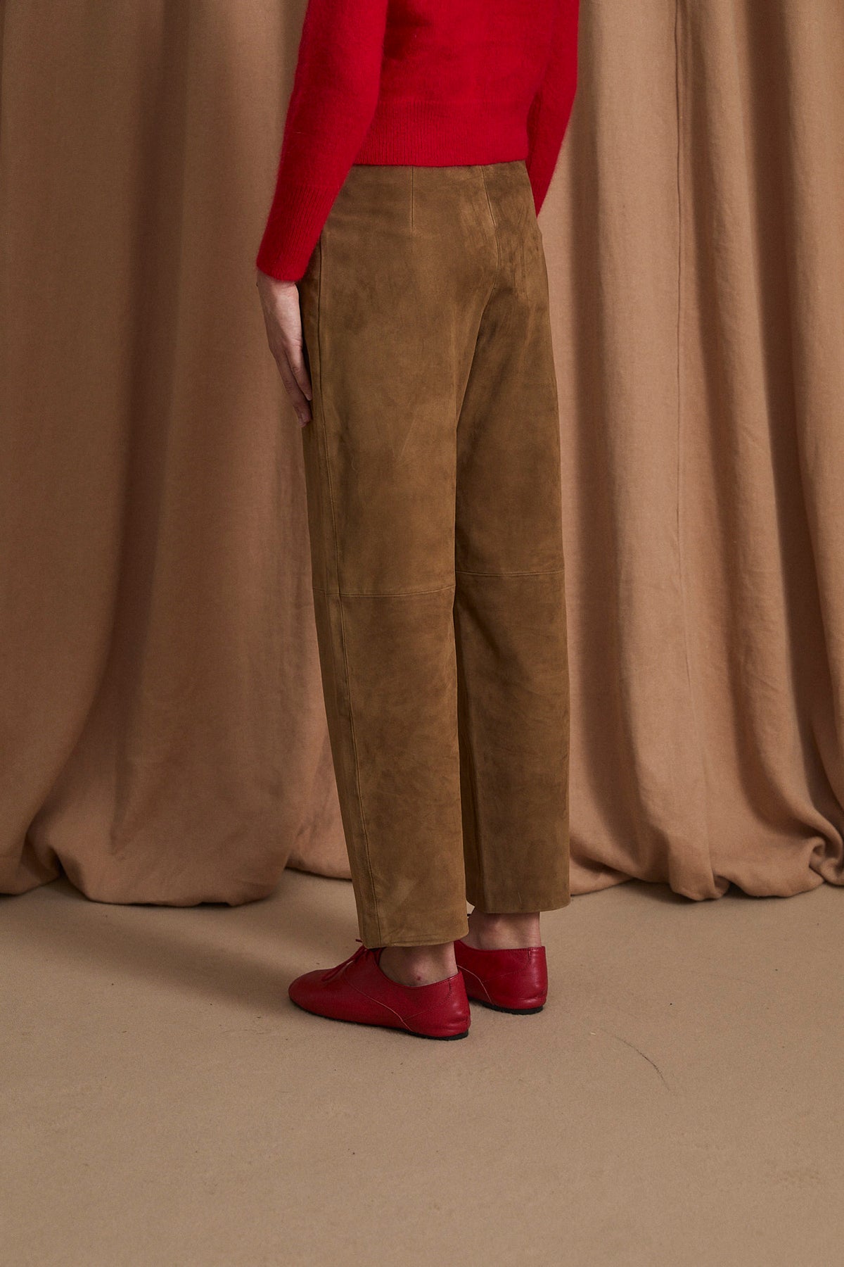 PANTALON LAZO ANTE OCRE