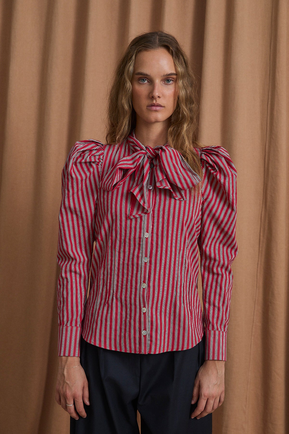 BLUSA PAJARITA MINIRAYA ROJO