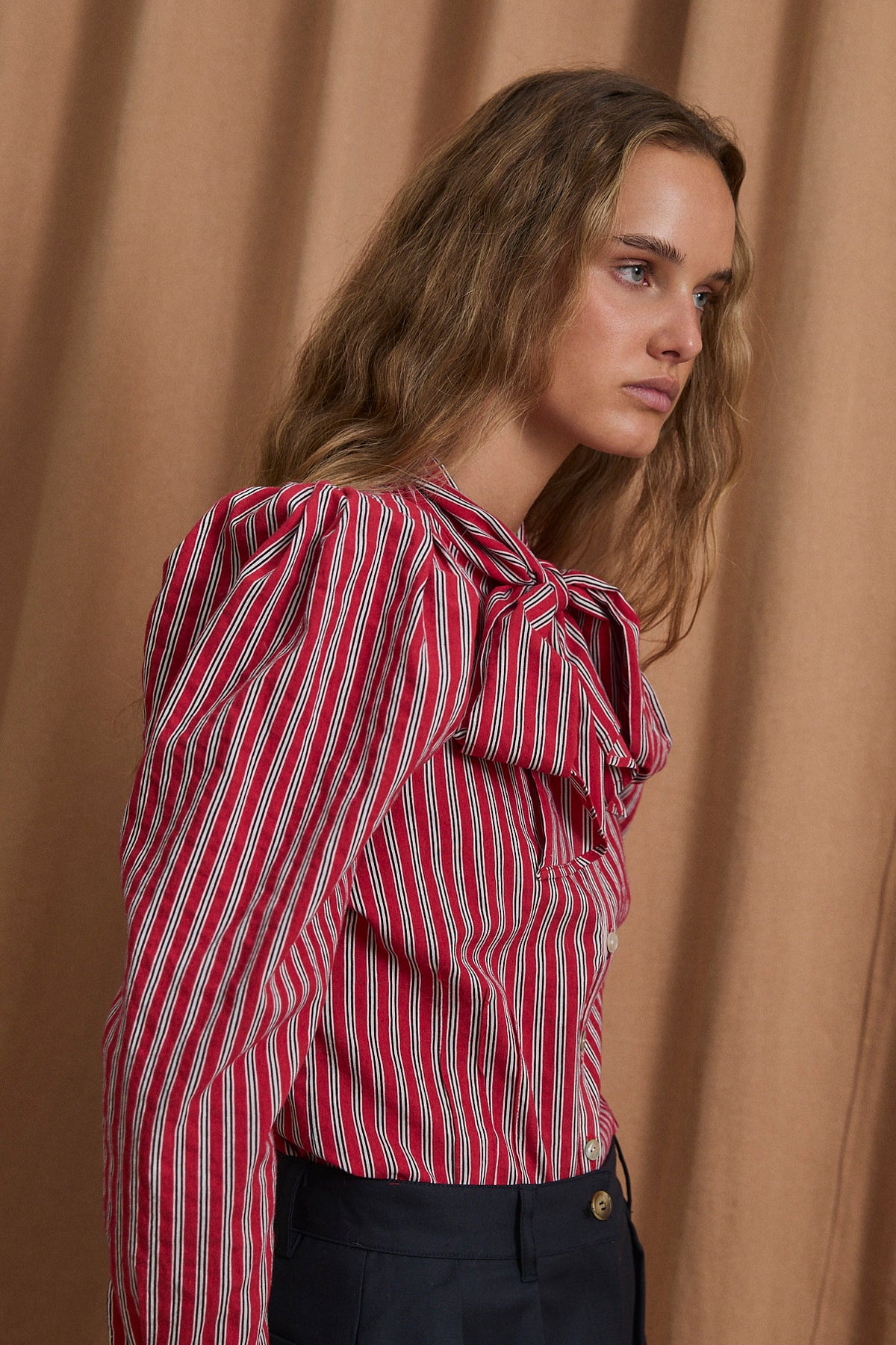 BLUSA PAJARITA MINIRAYA ROJO