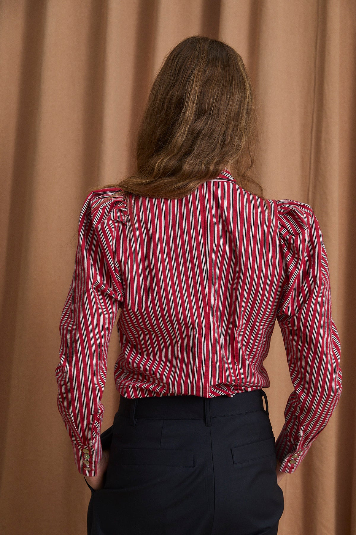 BLUSA PAJARITA MINIRAYA ROJO