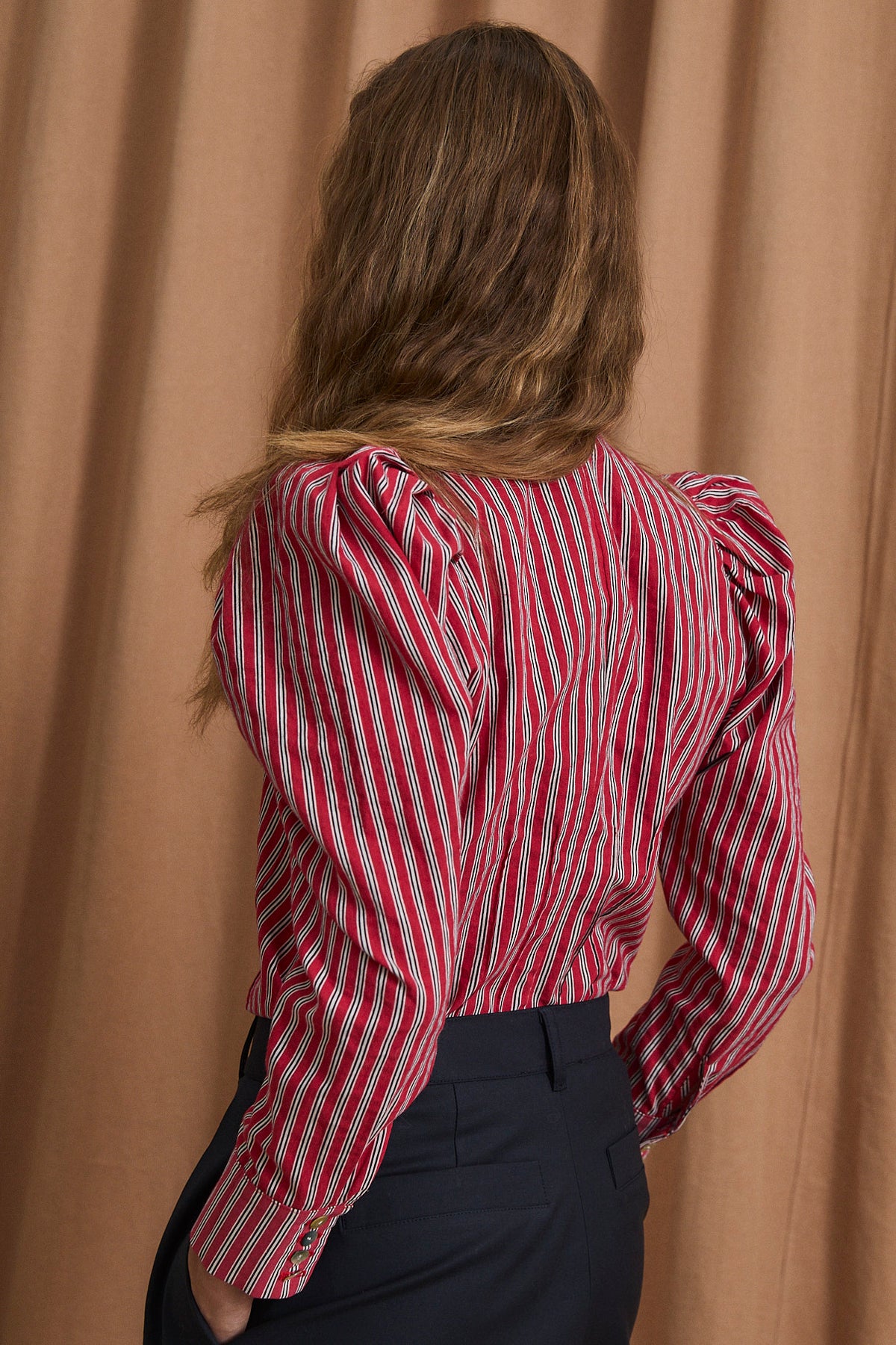 BLUSA PAJARITA MINIRAYA ROJO