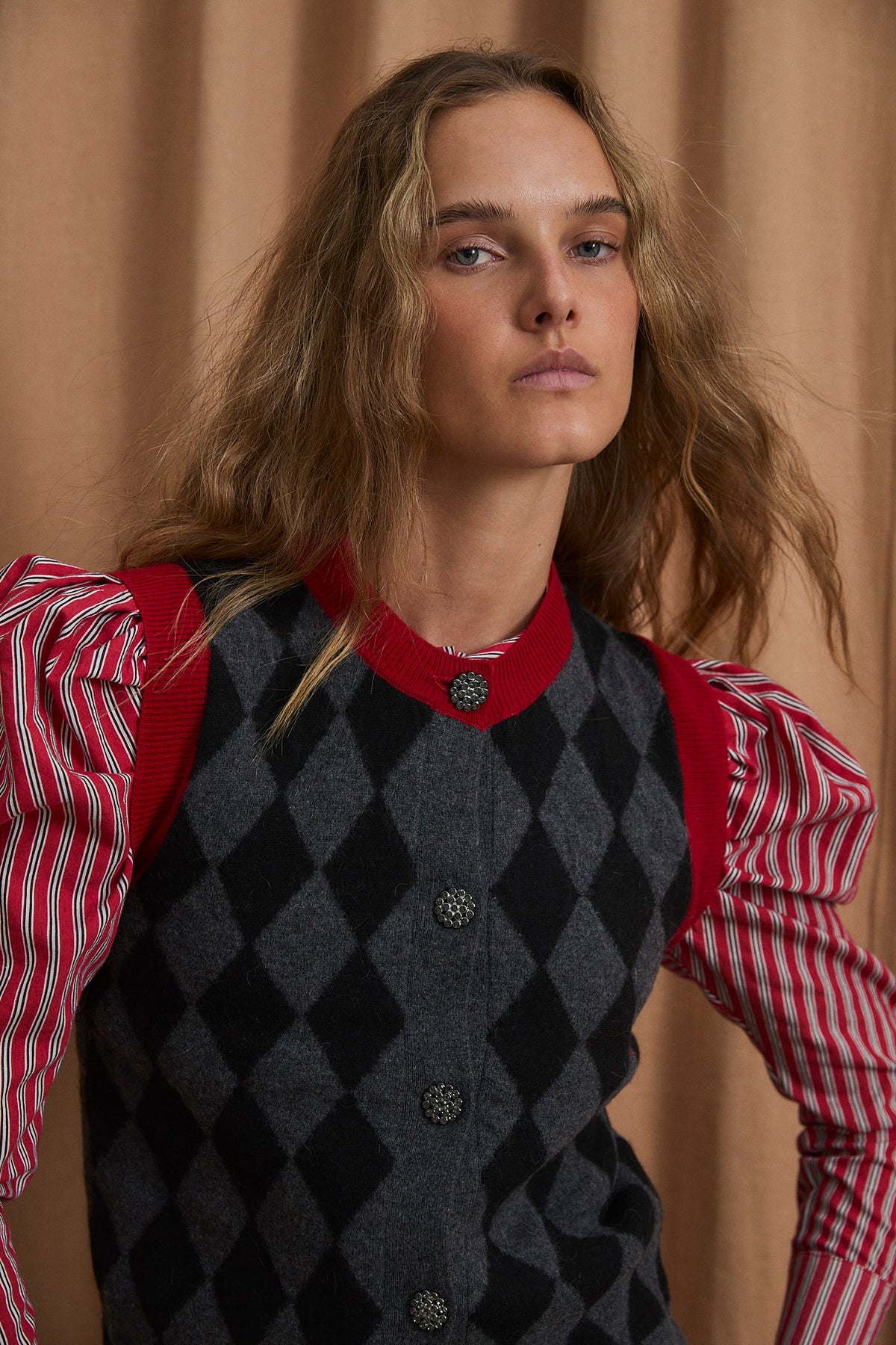 CHALECO ARLEQUIN PUNTO GRIS