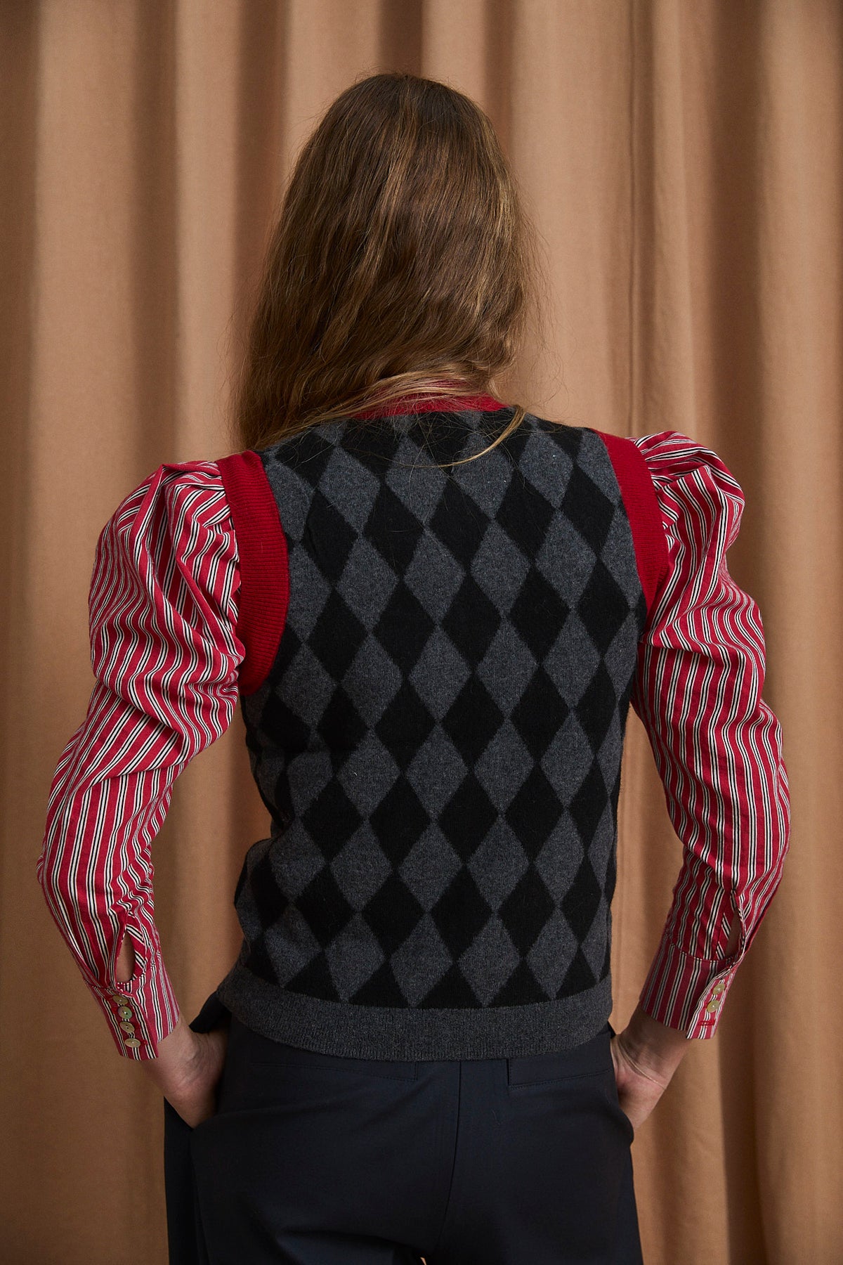 CHALECO ARLEQUIN PUNTO GRIS