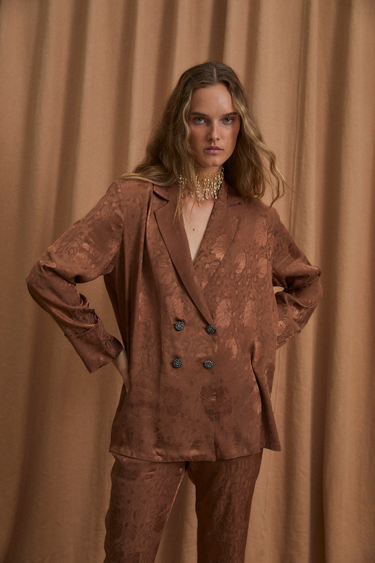 CHAQUETA ICON JCQ RETRO MARRON