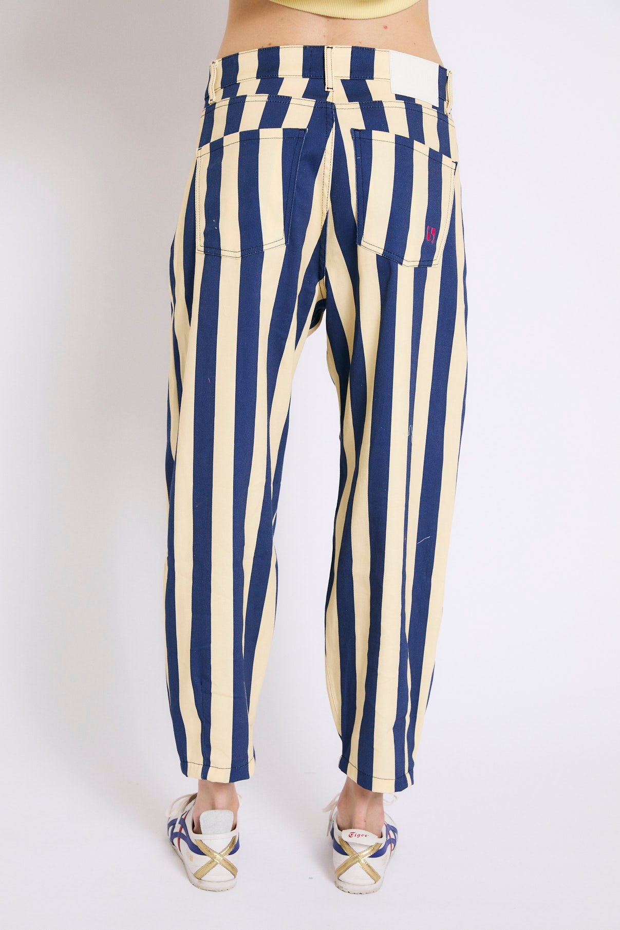 JEANS BOYFRIEND BARRAS AZUL