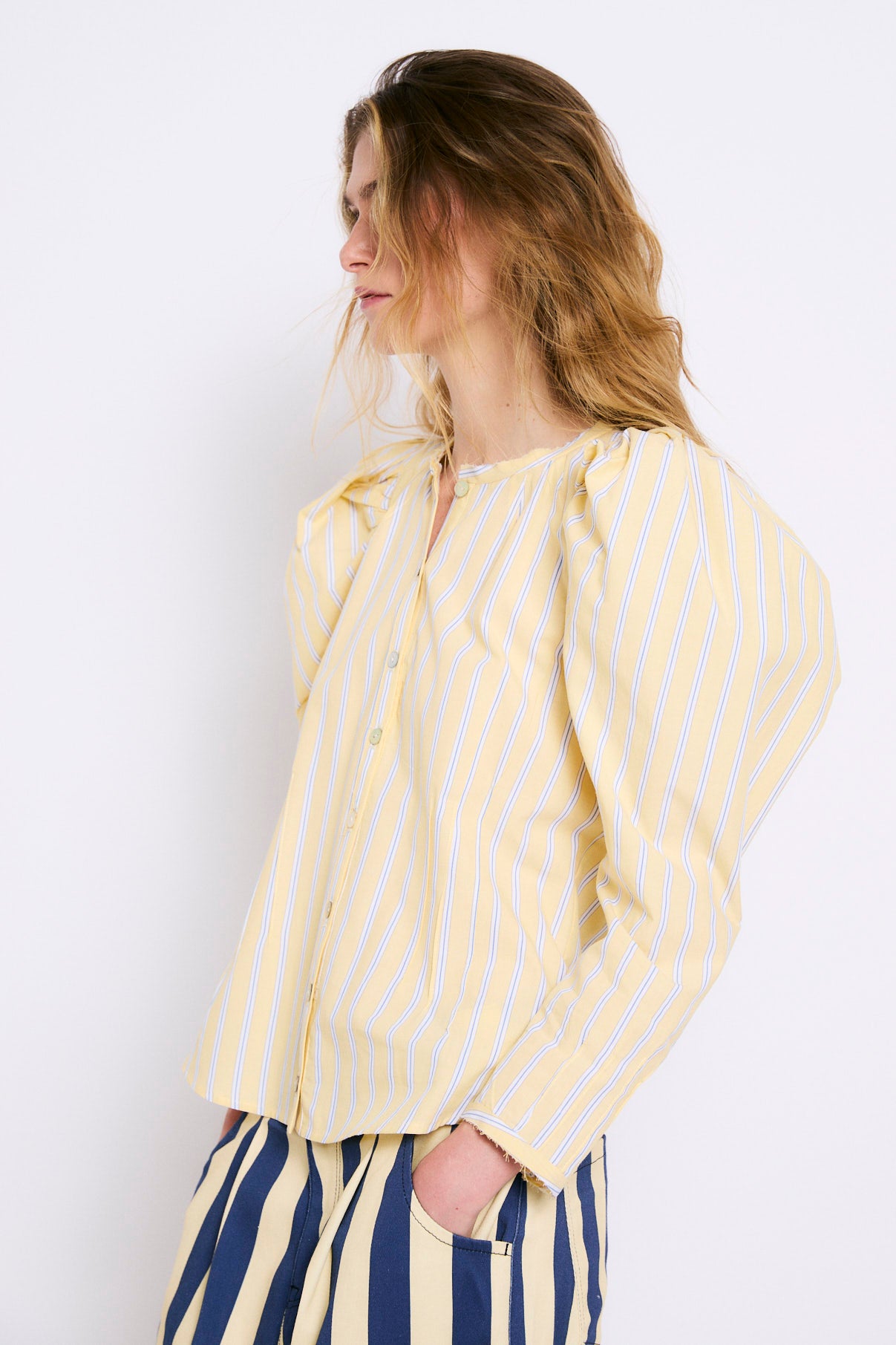BLUSA FAROL RAYA MIX AMARILLO