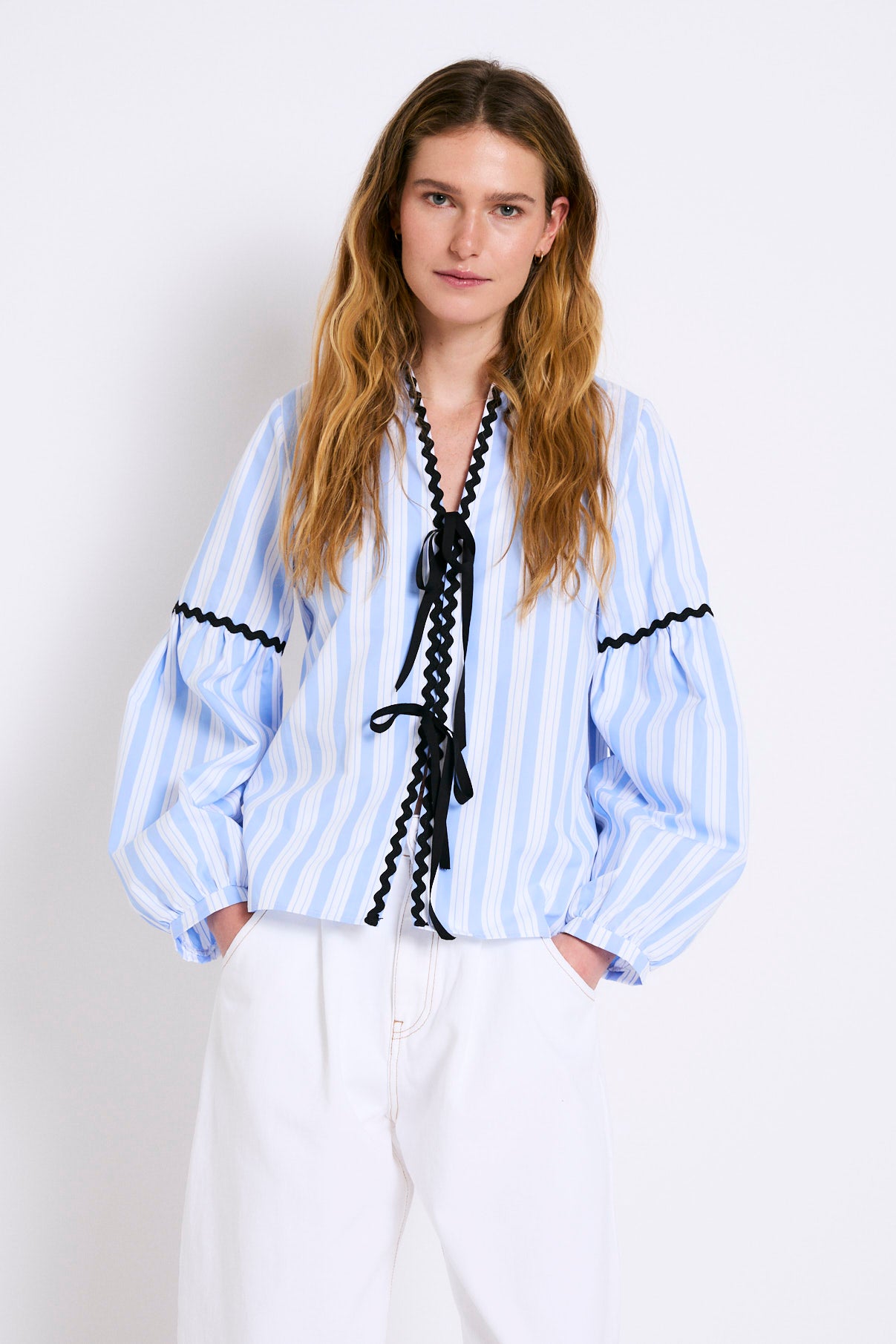 BLUSA CRISTINA RAYA MIX AZUL