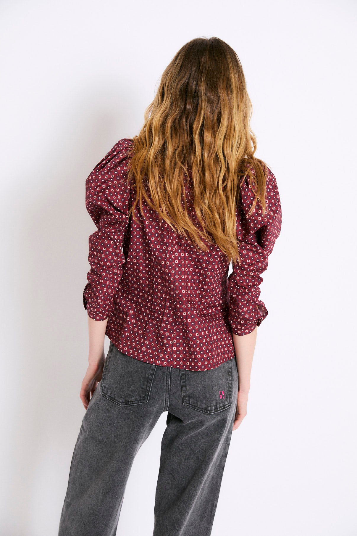 KATE CORBATERO BURGUNDY BLOUSE