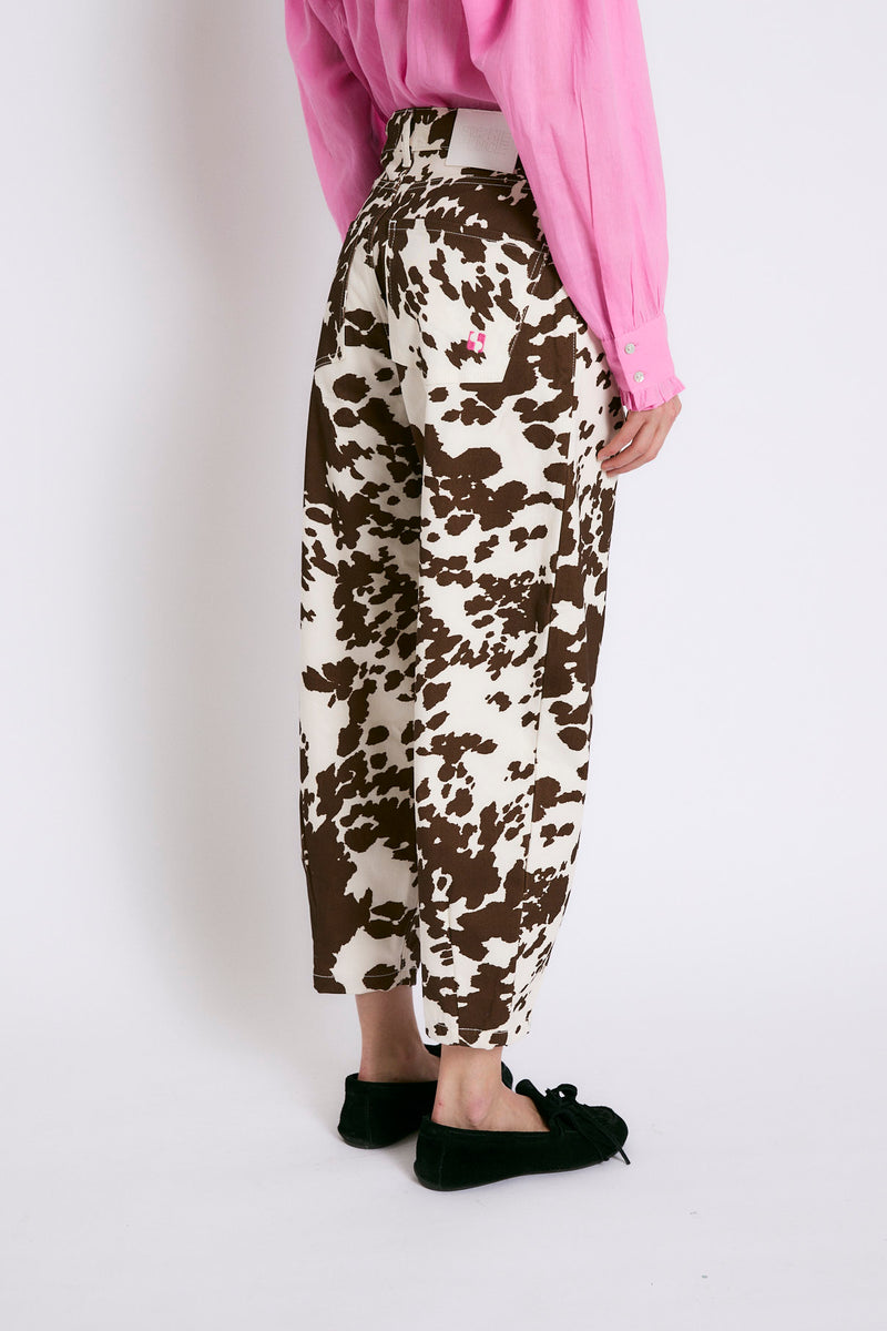 BOYFRIEND COW BROWN JEANS