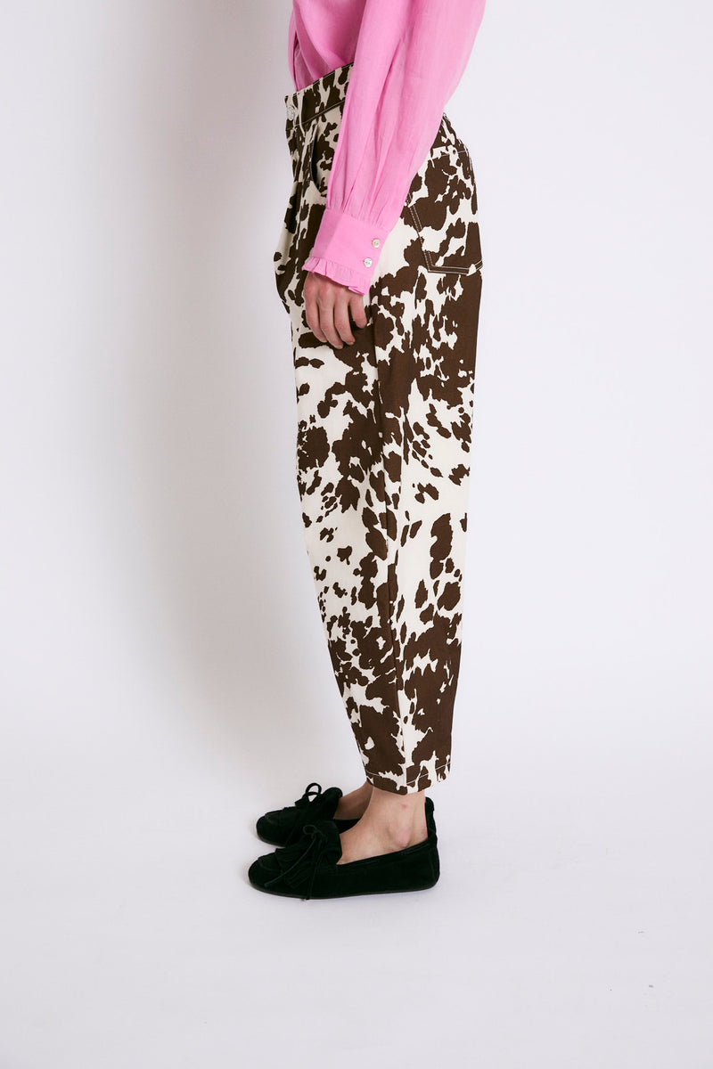 BOYFRIEND COW BROWN JEANS