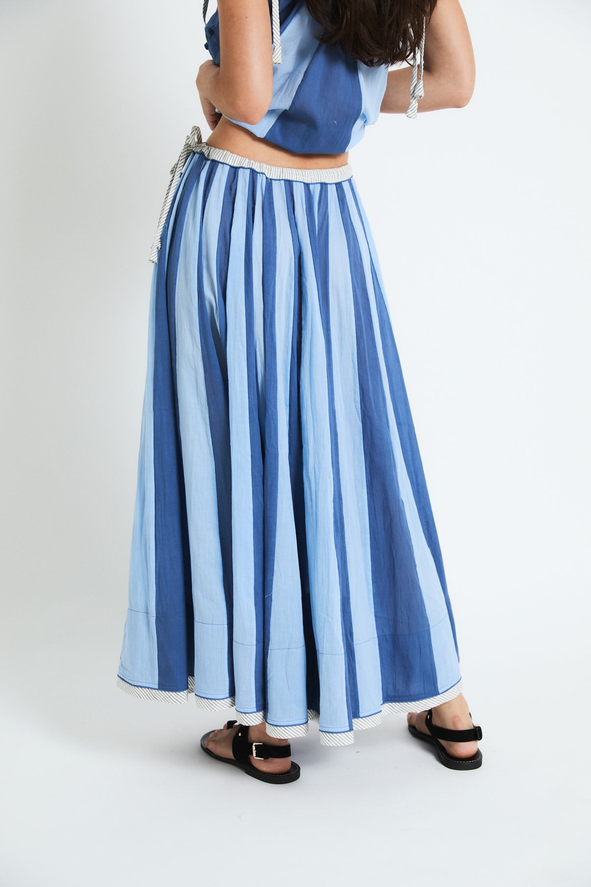 FALDA CIRCO VOILE AZUL