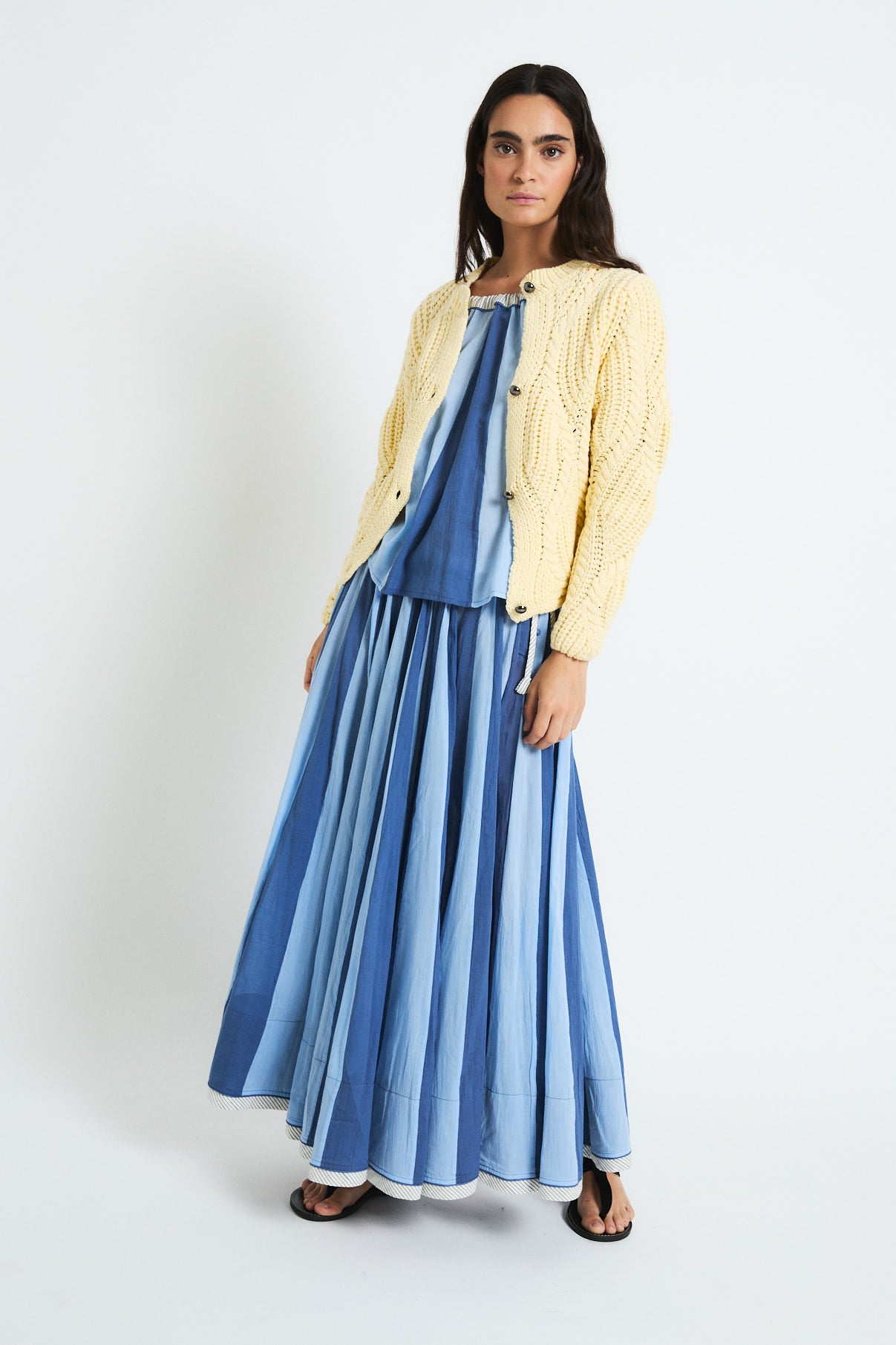 FALDA CIRCO VOILE AZUL