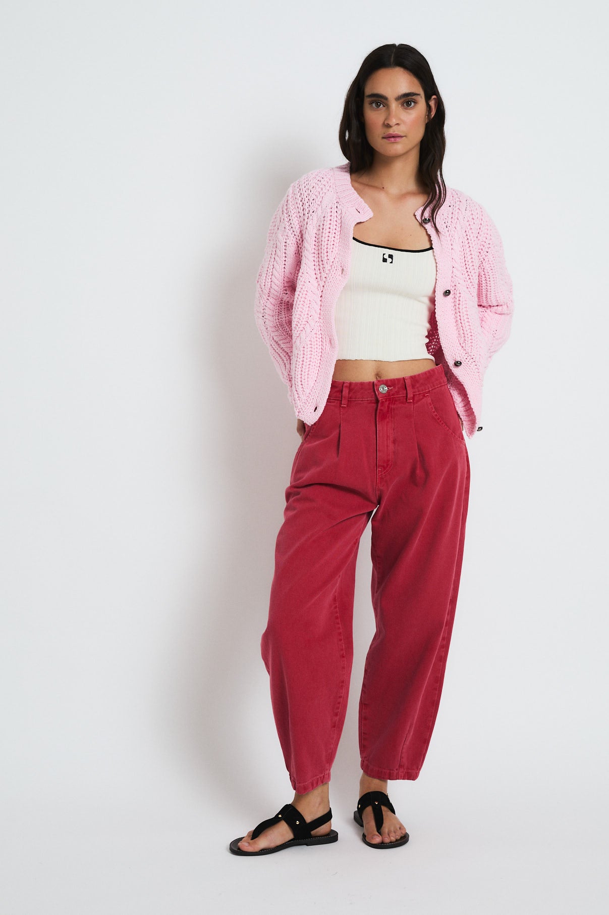 CHAQUETA LUISIANA PUNTO ROSA