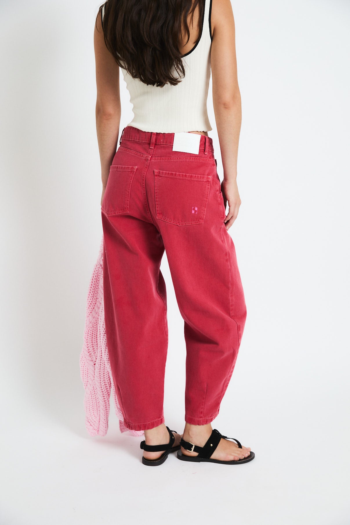 JEANS BOYFRIEND SARGA ROJO