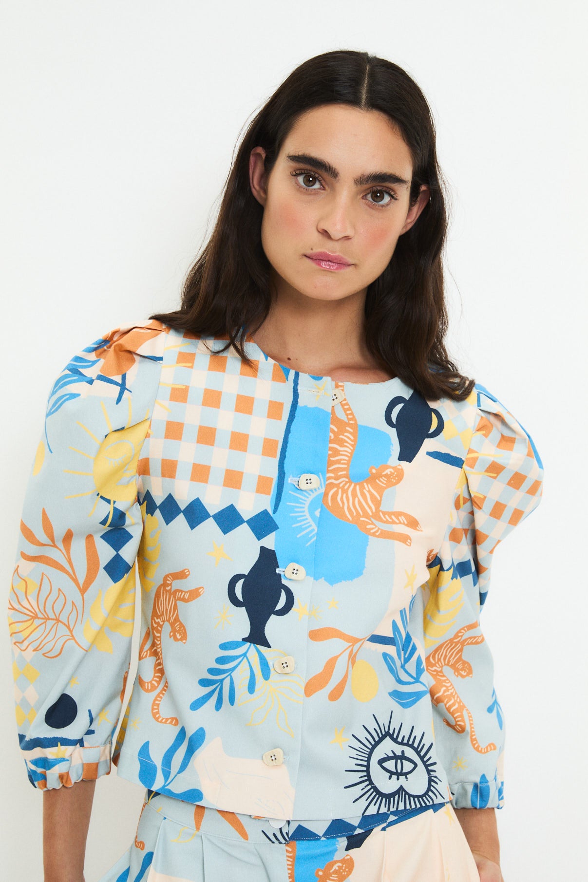 CHAQUETA FAROL BEACH AZUL