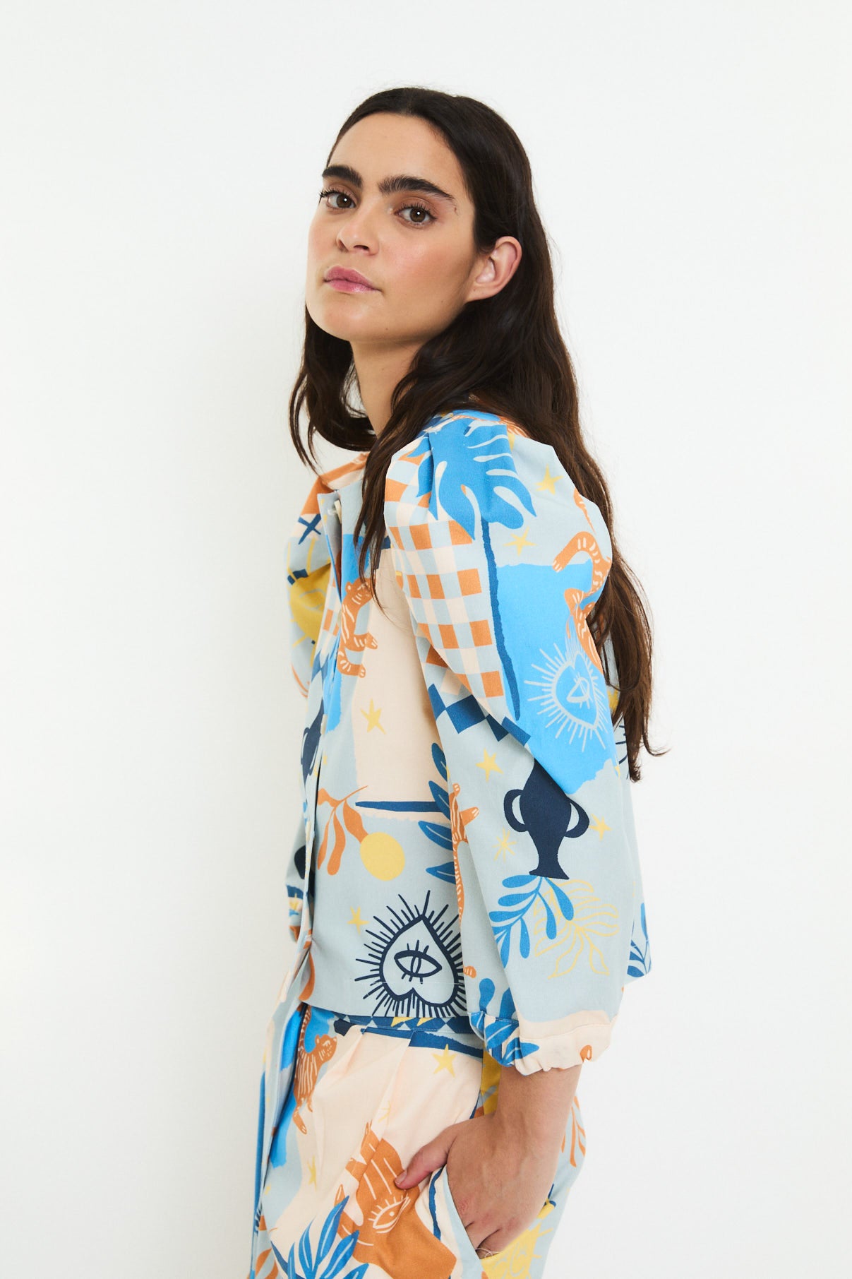 CHAQUETA FAROL BEACH AZUL