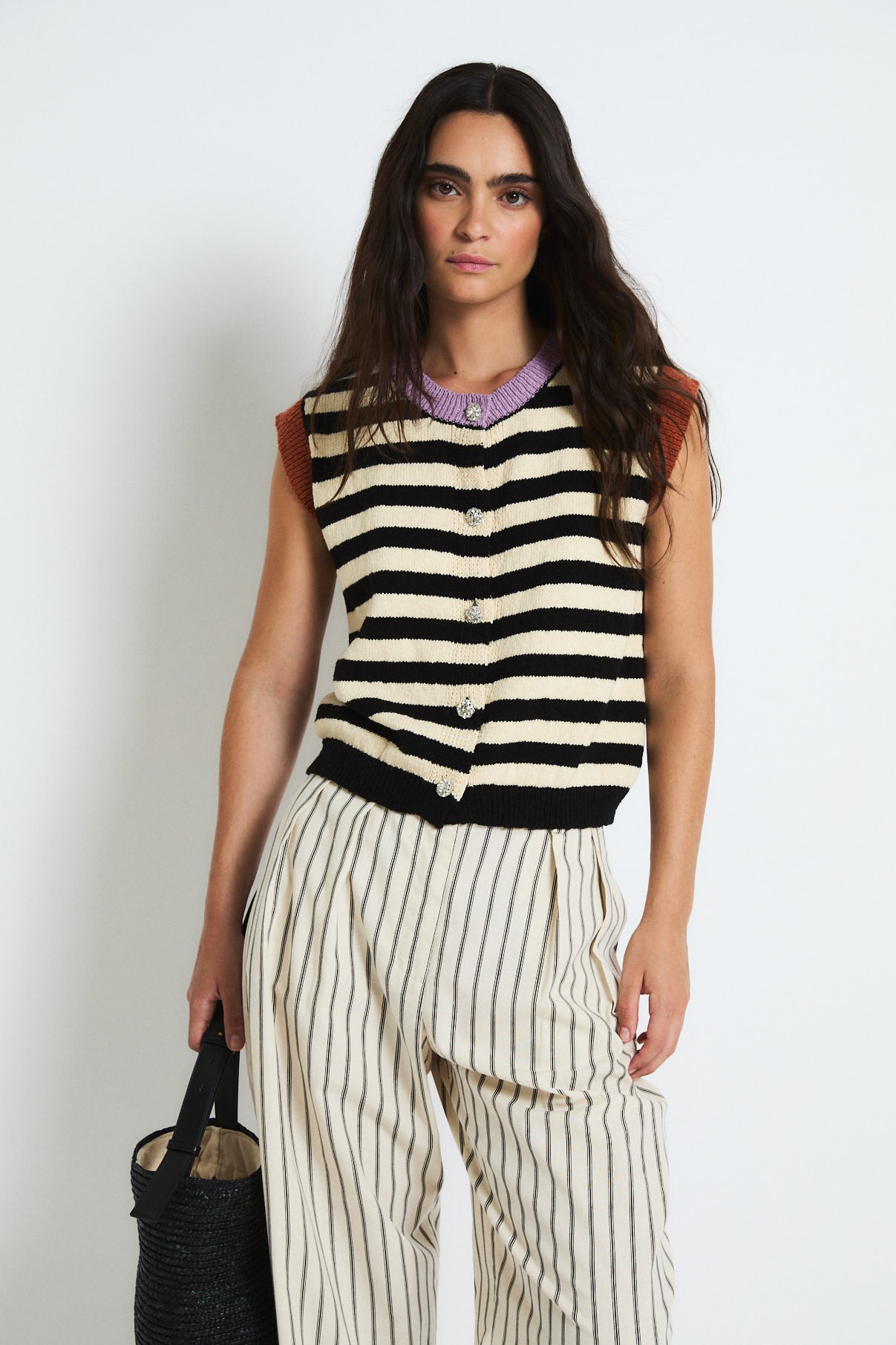 CHALECO MARINERO PUNTO NEGRO