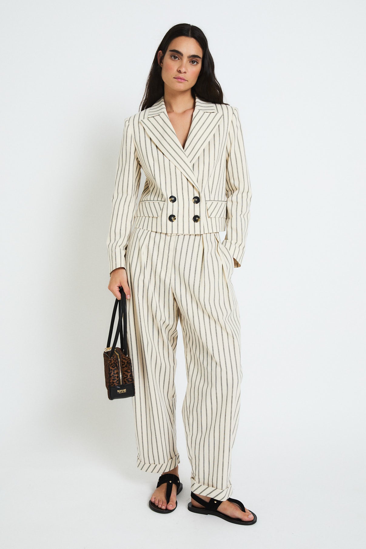 SPENCER STRIPES BLACK JACKET