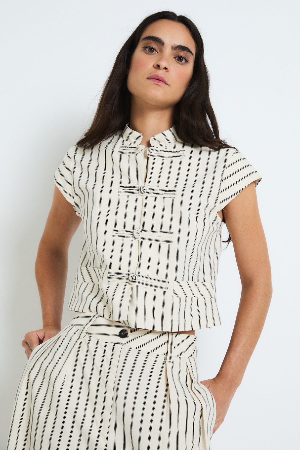 TOP GINZA RAYA NEGRO