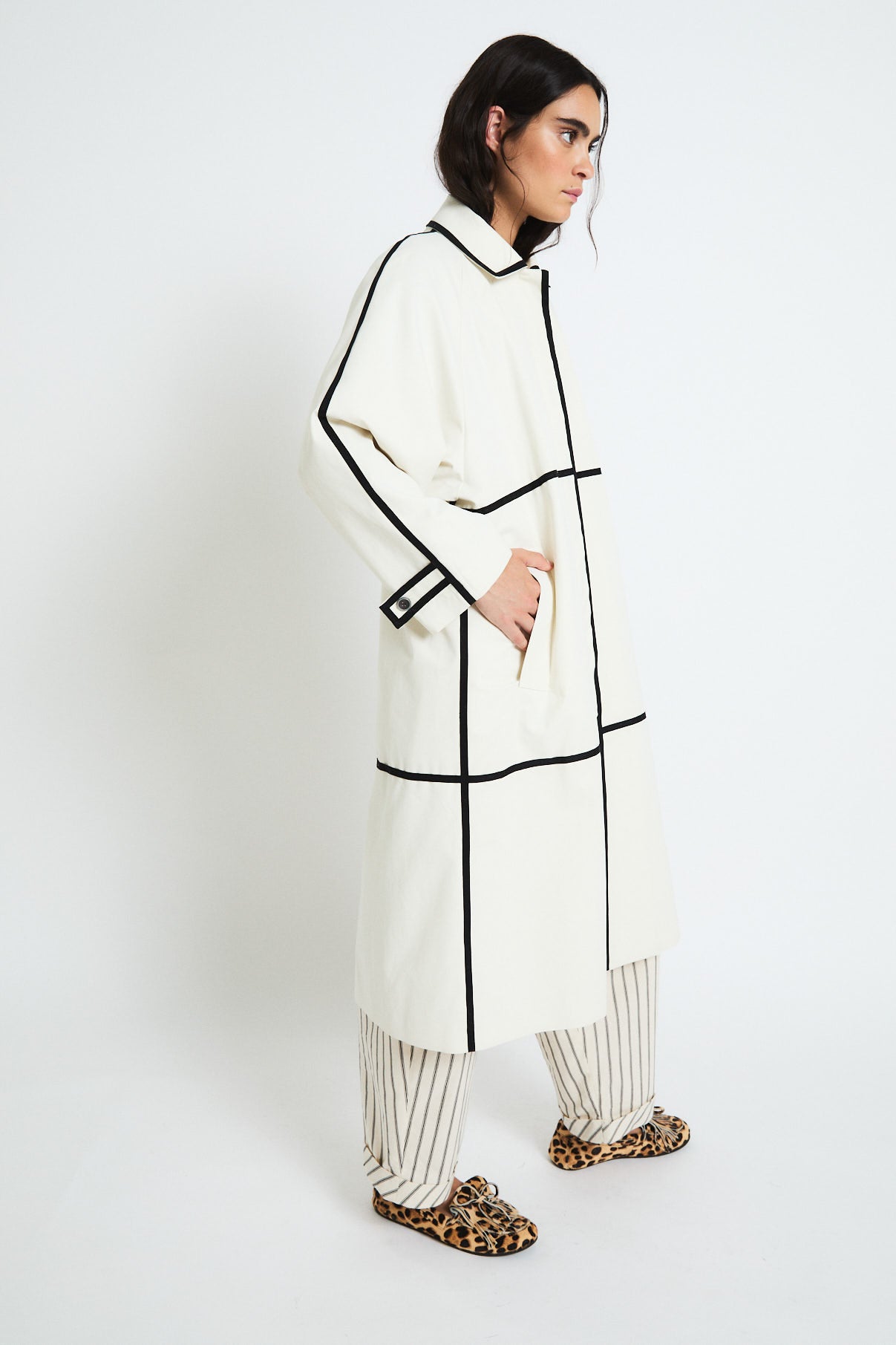 GABARDINA CINTAS LLUVIA CRUDO