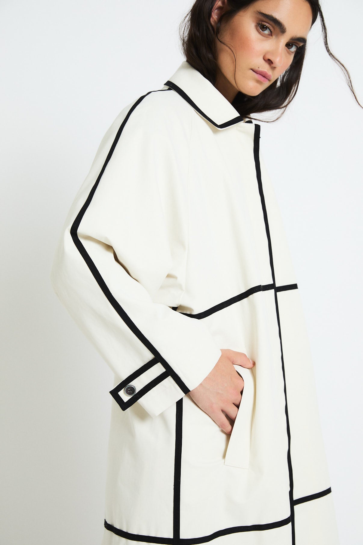 GABARDINA CINTAS LLUVIA CRUDO