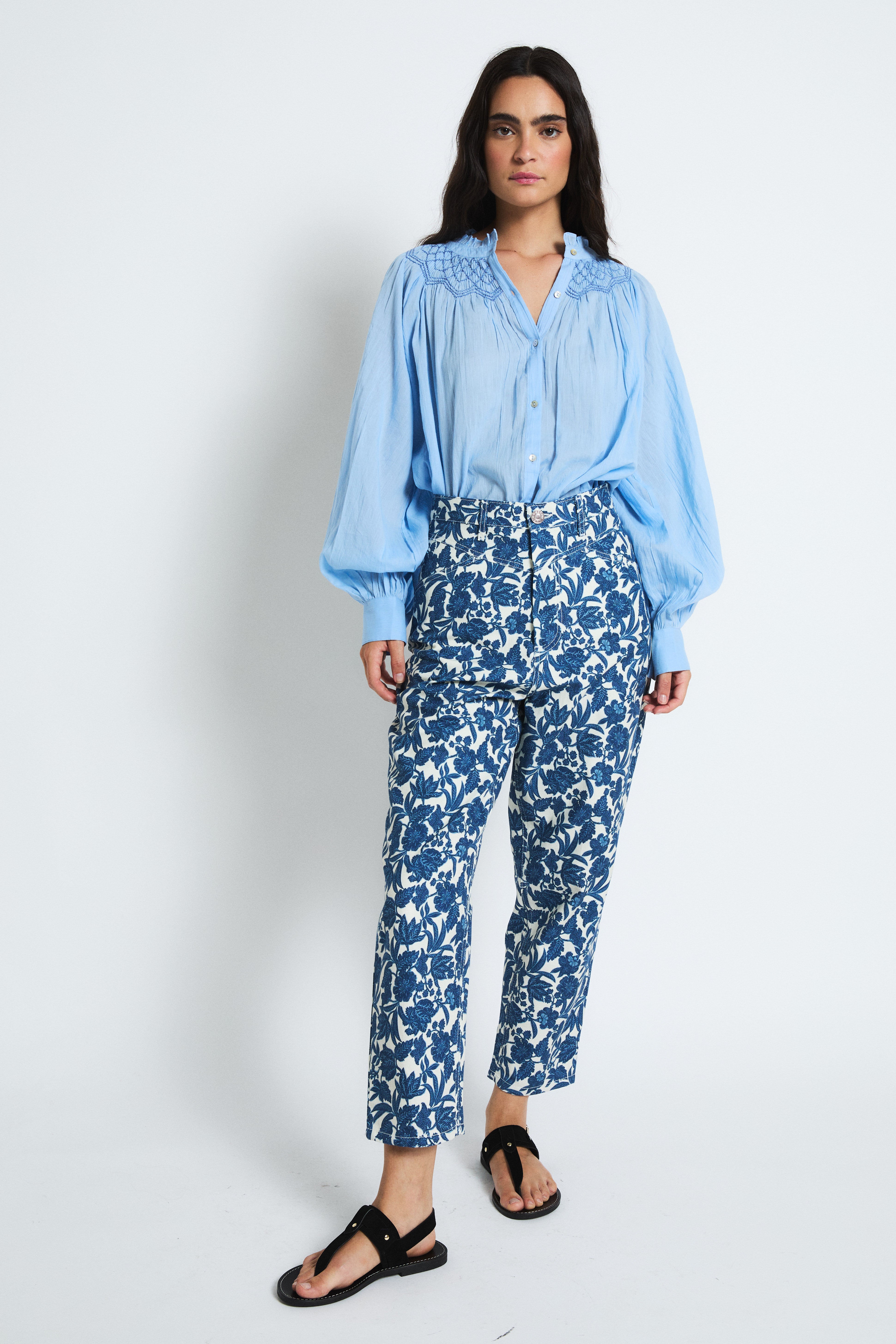 JEANS CORSE BLEE AZUL