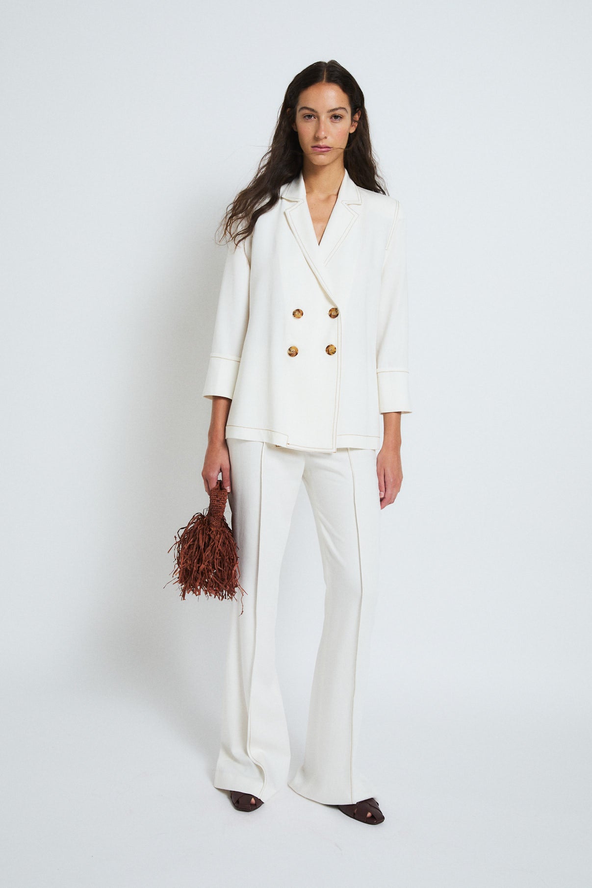 PANTALON PESTAÑA TENCEL CRUDO