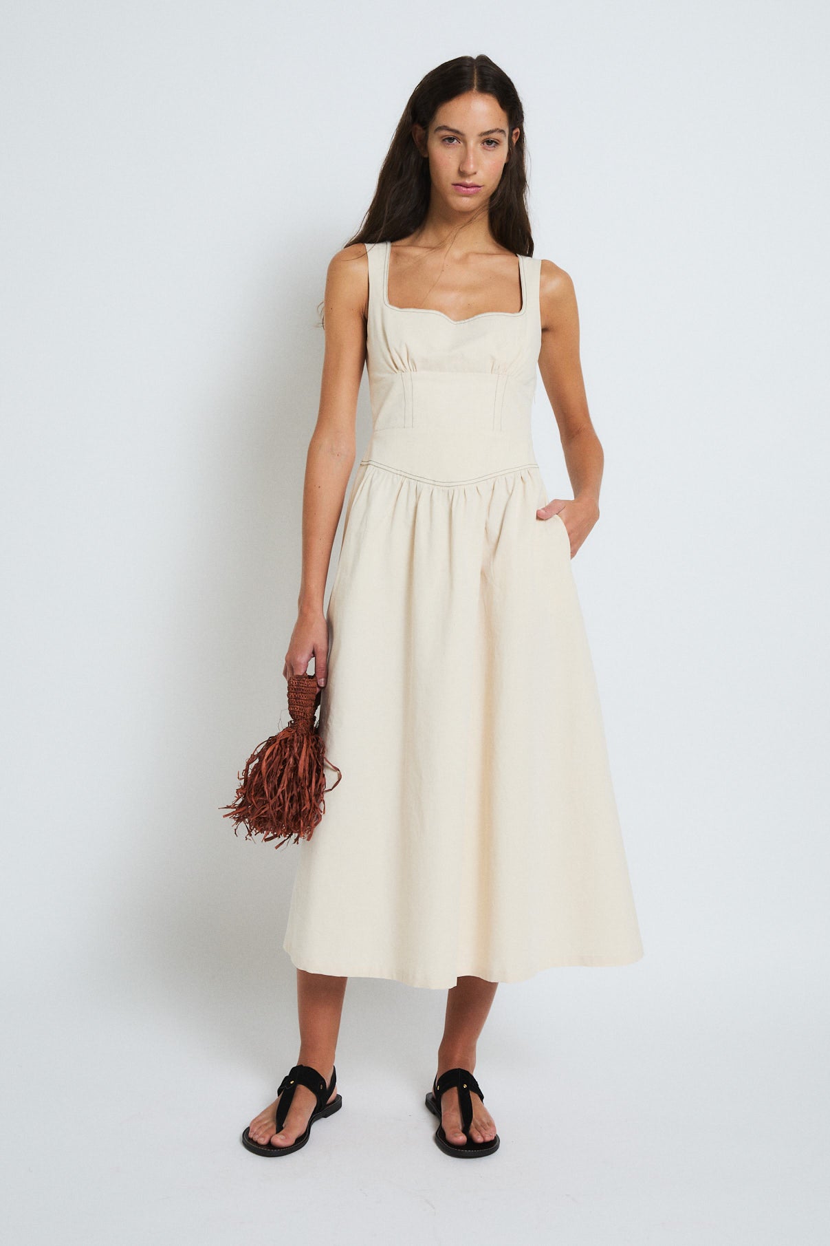 VESTIDO KENDAL SAFARI CRUDO