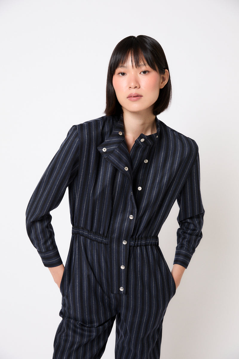 ISABELA NAVY STRIPED JUMPSUIT