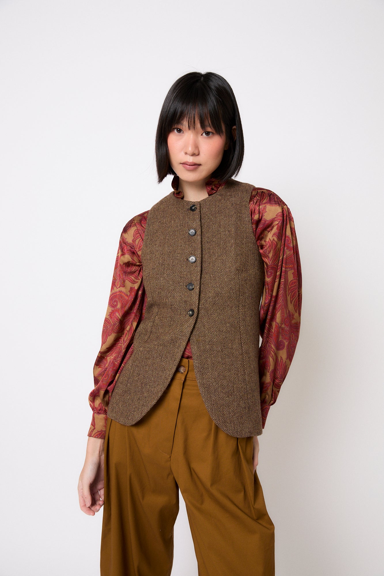 CHALECO TRUJILLO ESPIGA KAKI