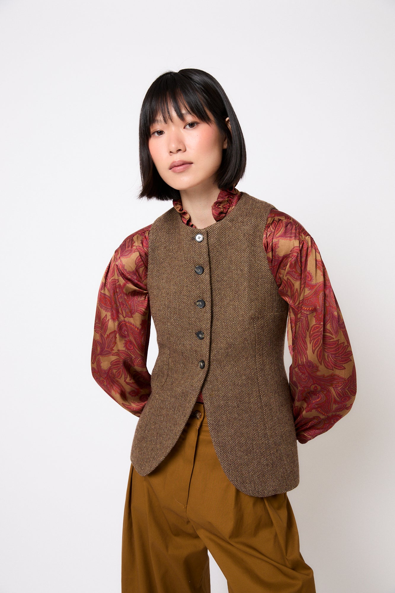 CHALECO TRUJILLO ESPIGA KAKI