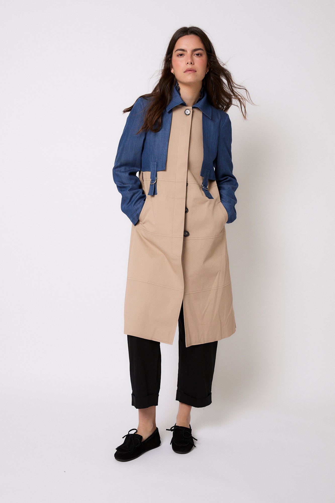 GABARDINA IST TENCEL BICOLOR