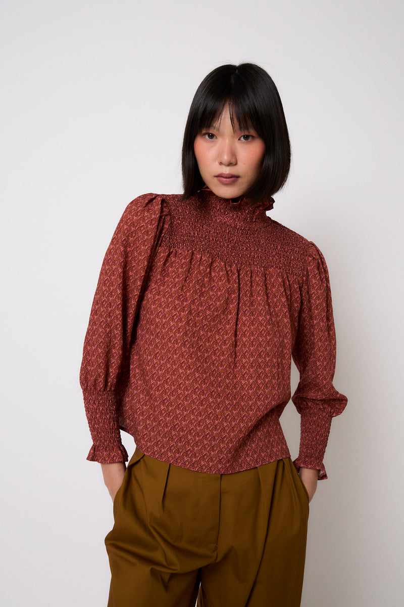 BLUSA NIDO TAPIR OCRE