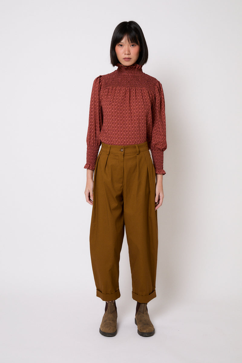 BLUSA NIDO TAPIR OCRE