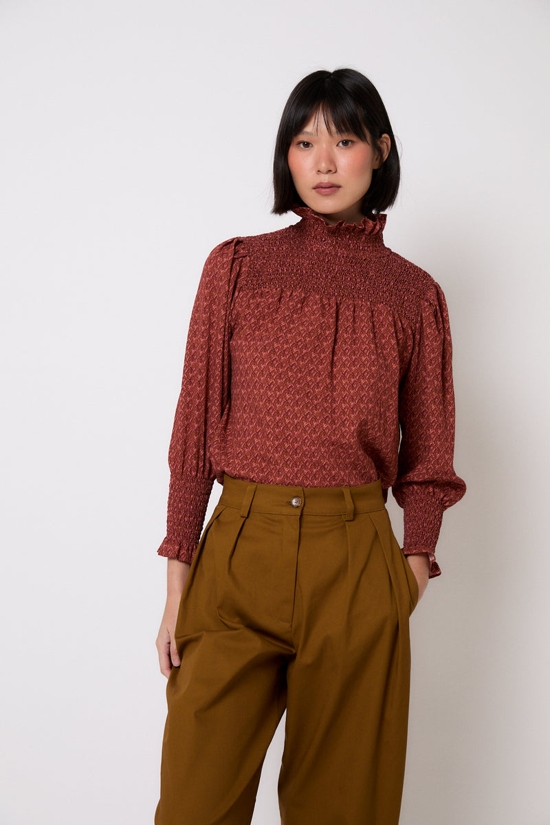 BLUSA NIDO TAPIR OCRE