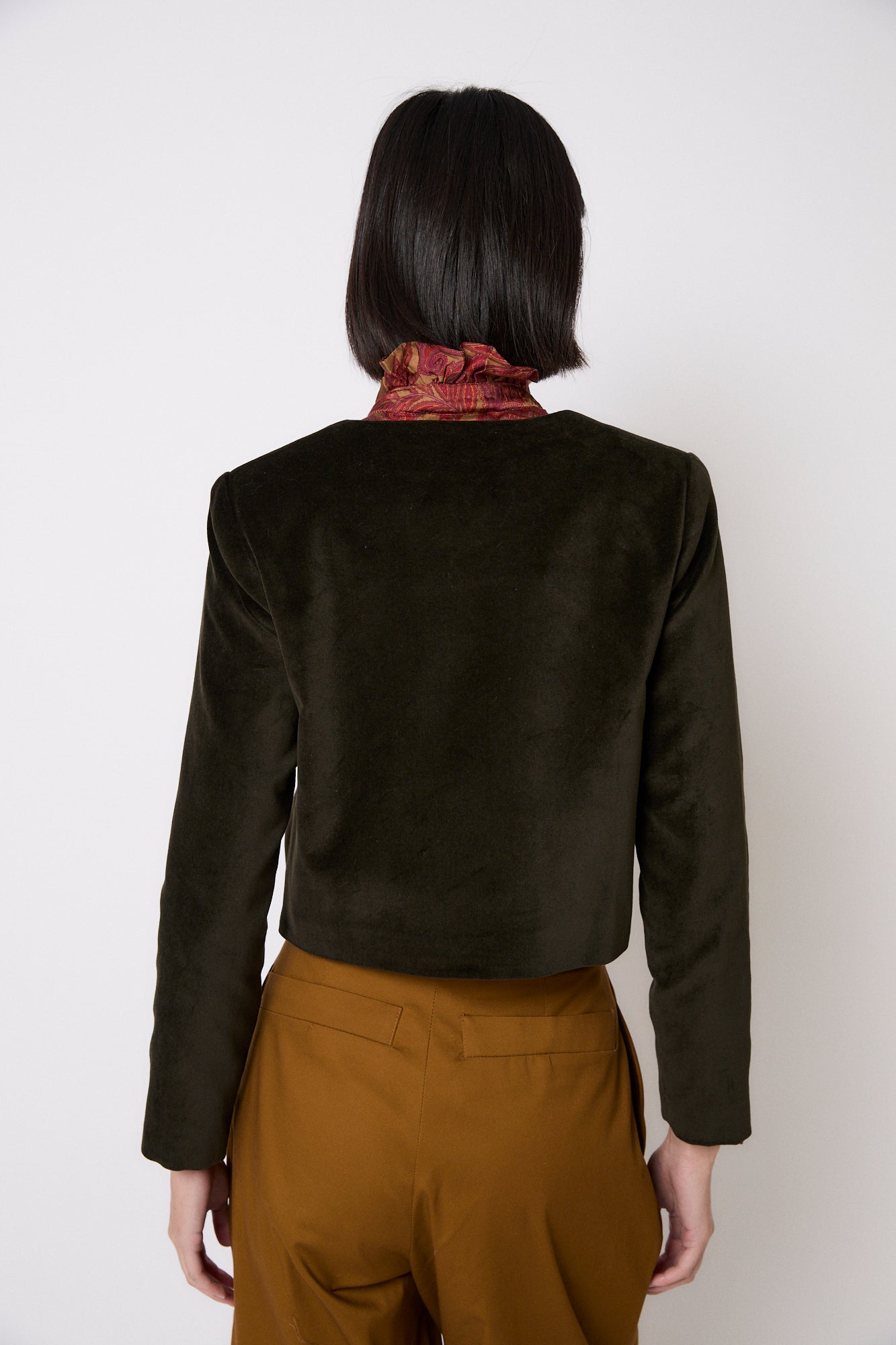 CHAQUETA AINA VELVET KAKI