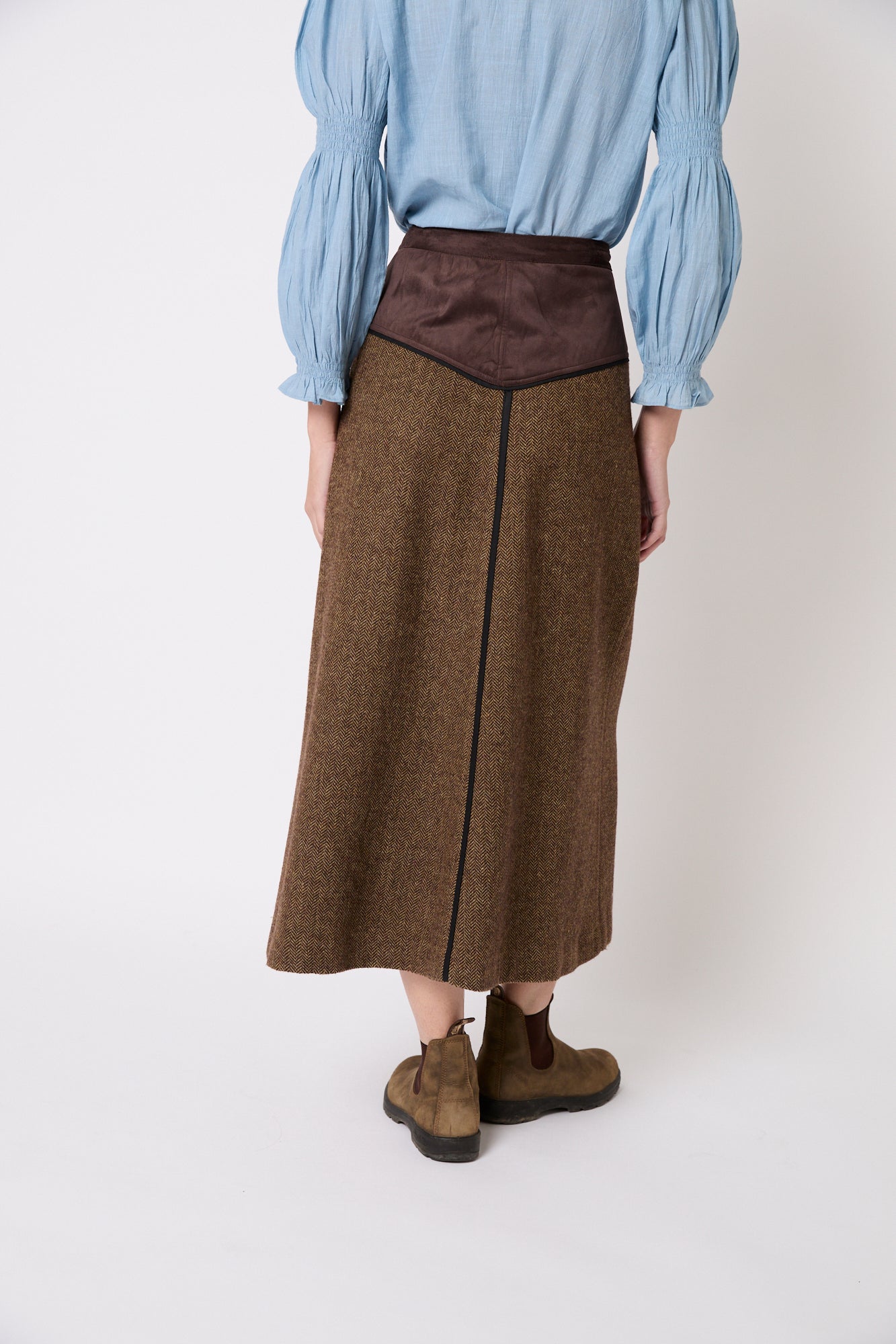 FALDA CATALINA ESPIGA KAKI