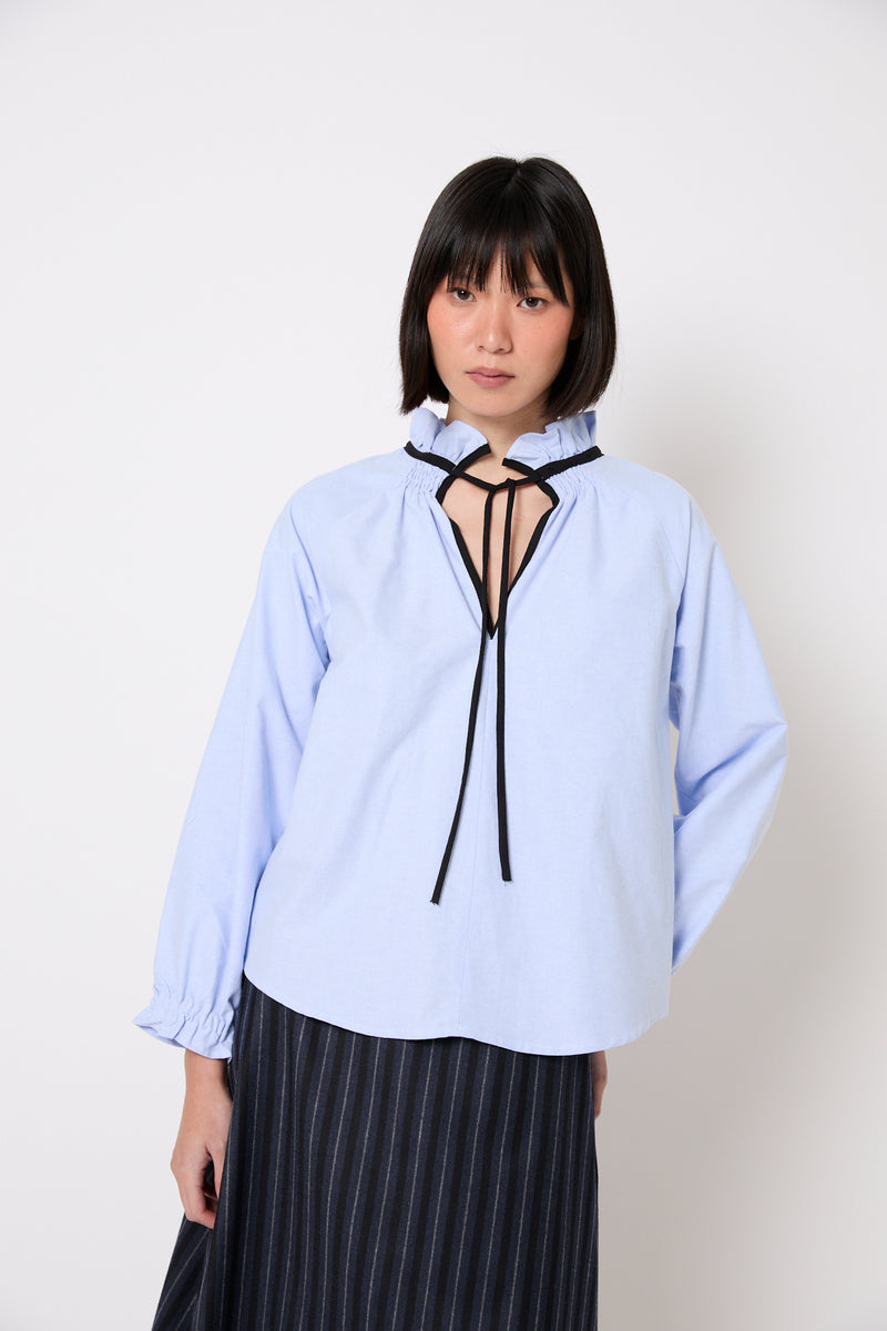 CHEMISIER MARIA OXFORD BLEU