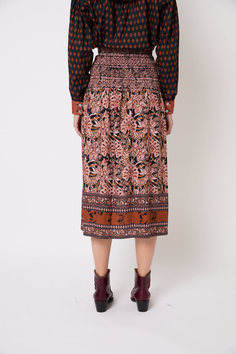 JUPE NIDO GRECA CAMEL