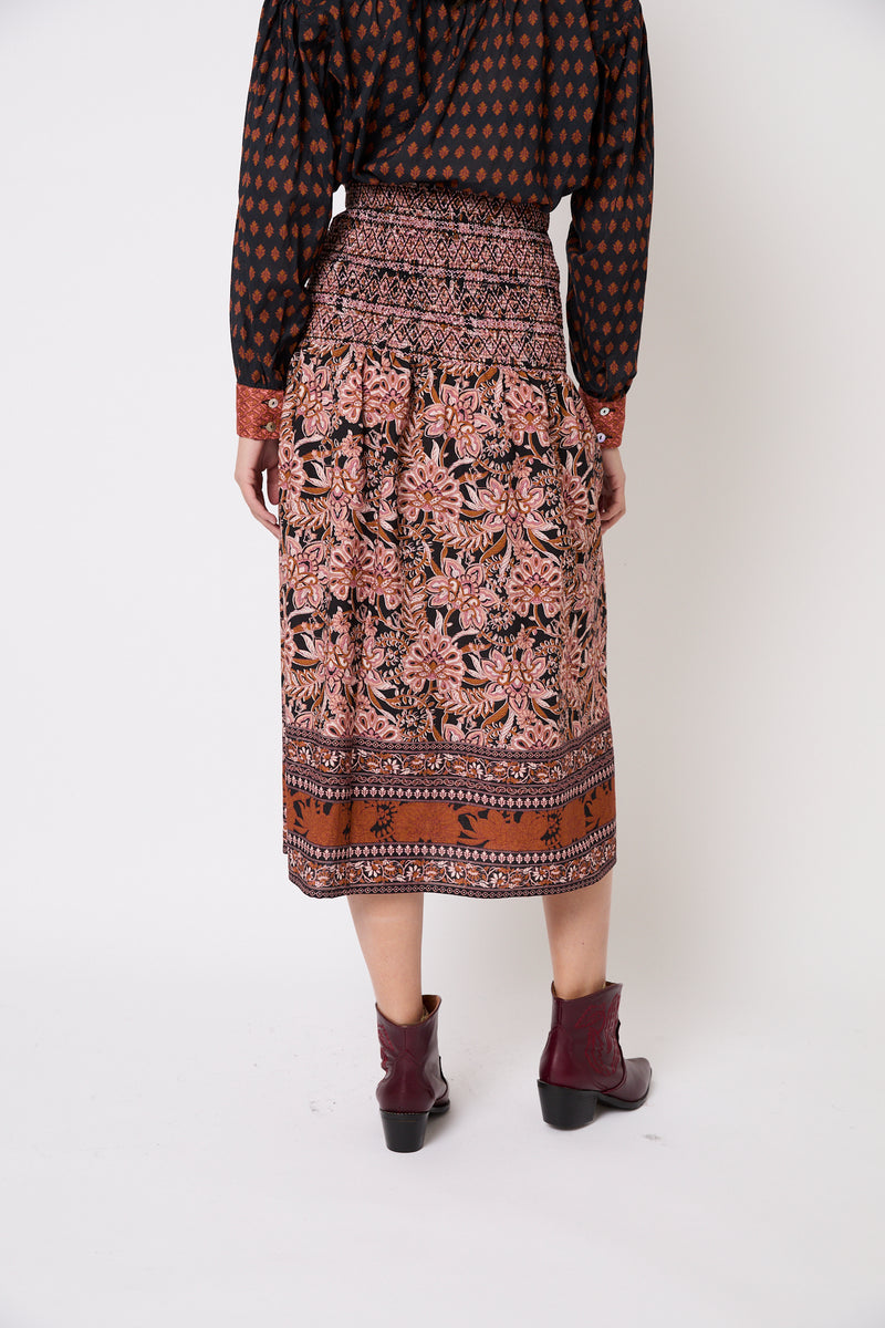 JUPE NIDO GRECA CAMEL