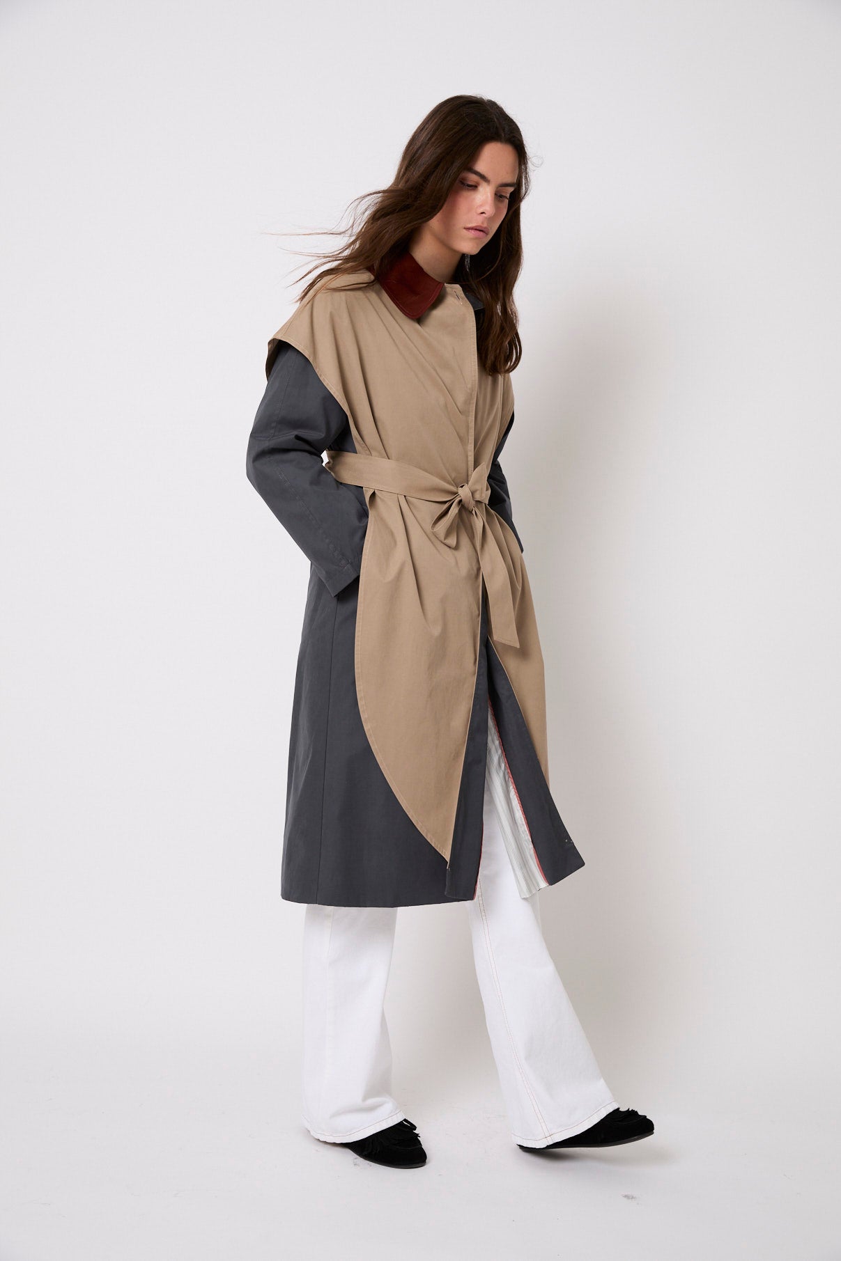 TRENCH-COAT MIX TRINCHERAS TAUPE