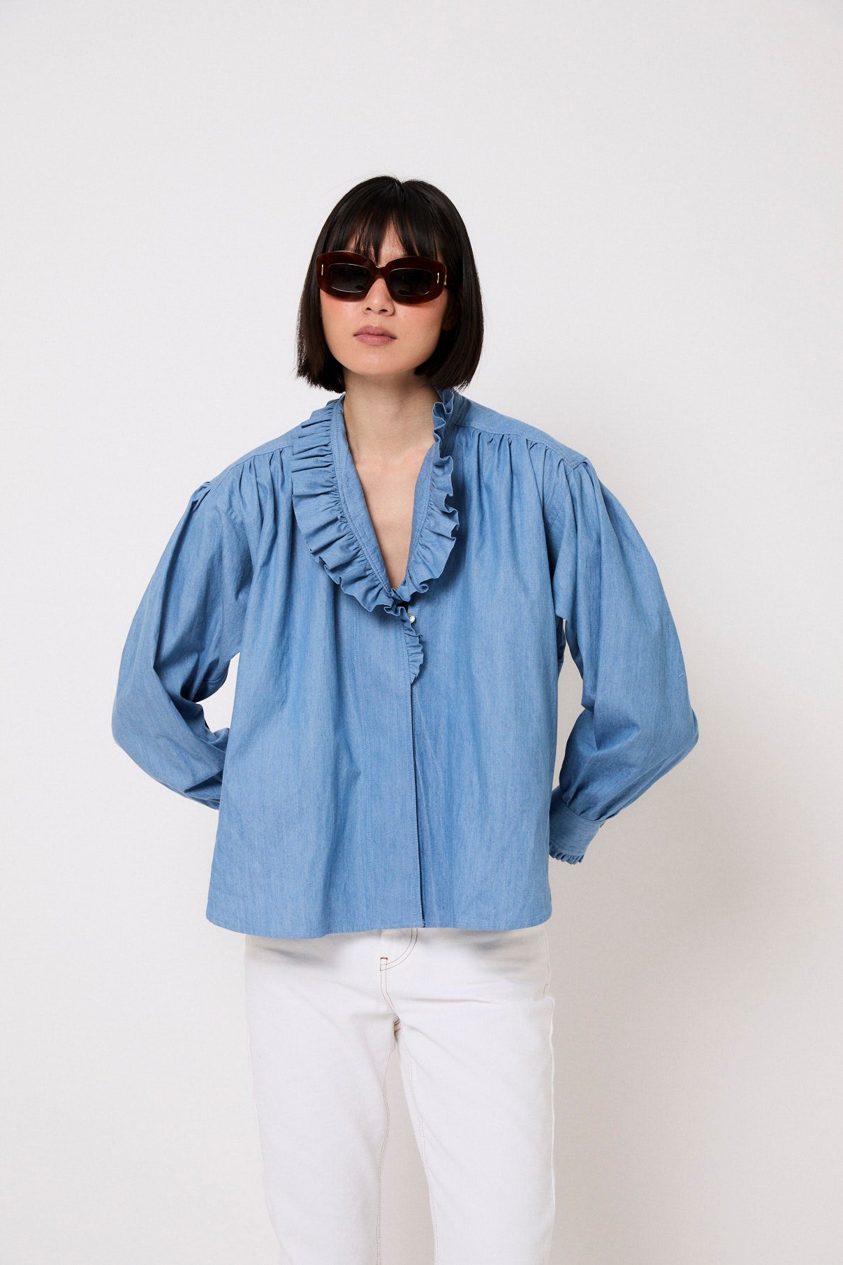 BLOUSE EN DENIM MARIBEL
