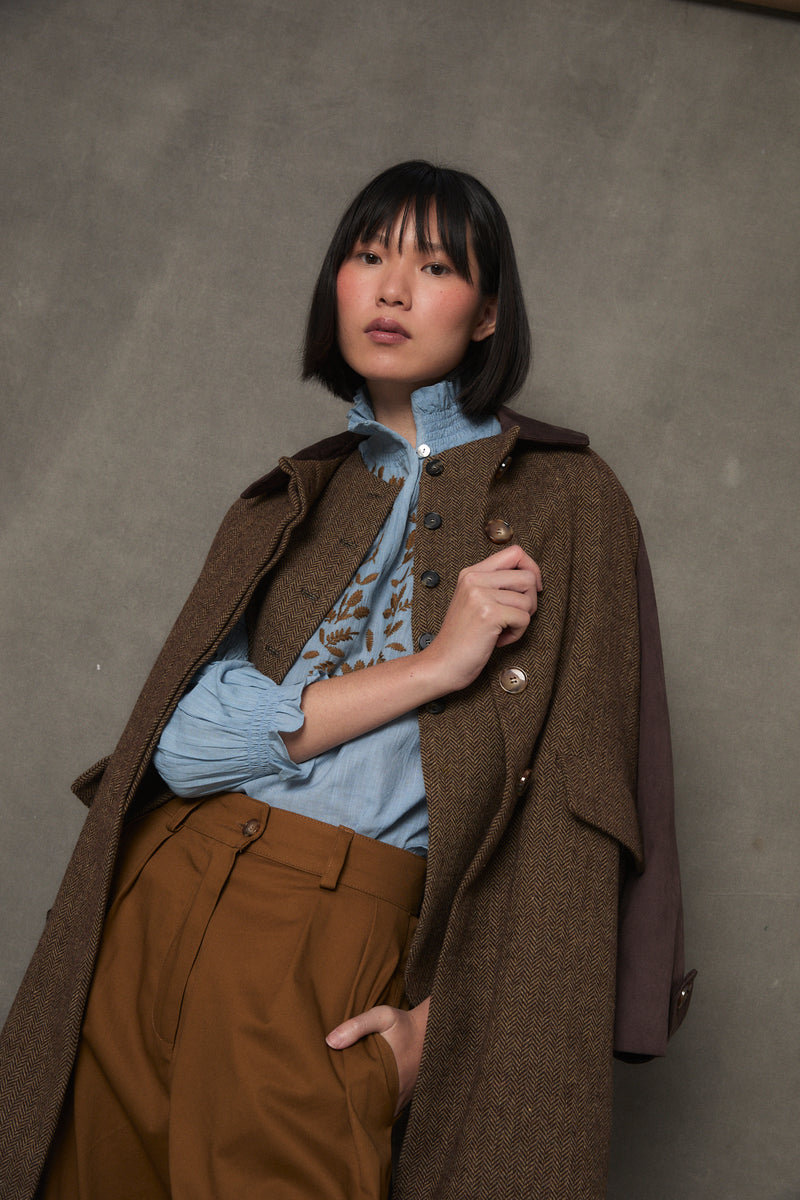 TRUJILLO ESPIGA KHAKI COAT