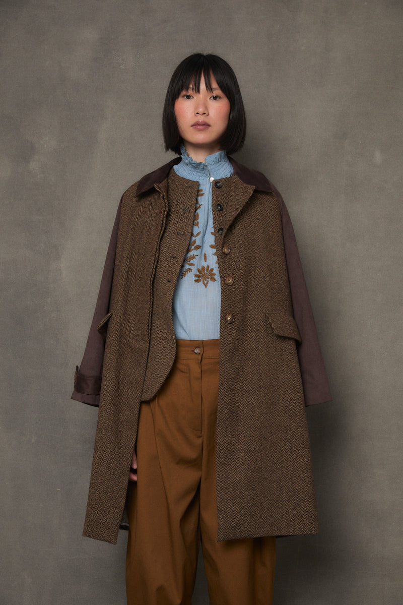 TRUJILLO ESPIGA KHAKI COAT